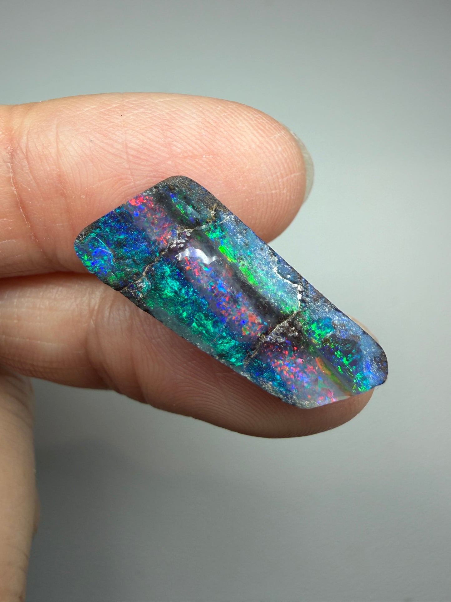 Boulder Opal Natural Single Split. 8.75 Carats