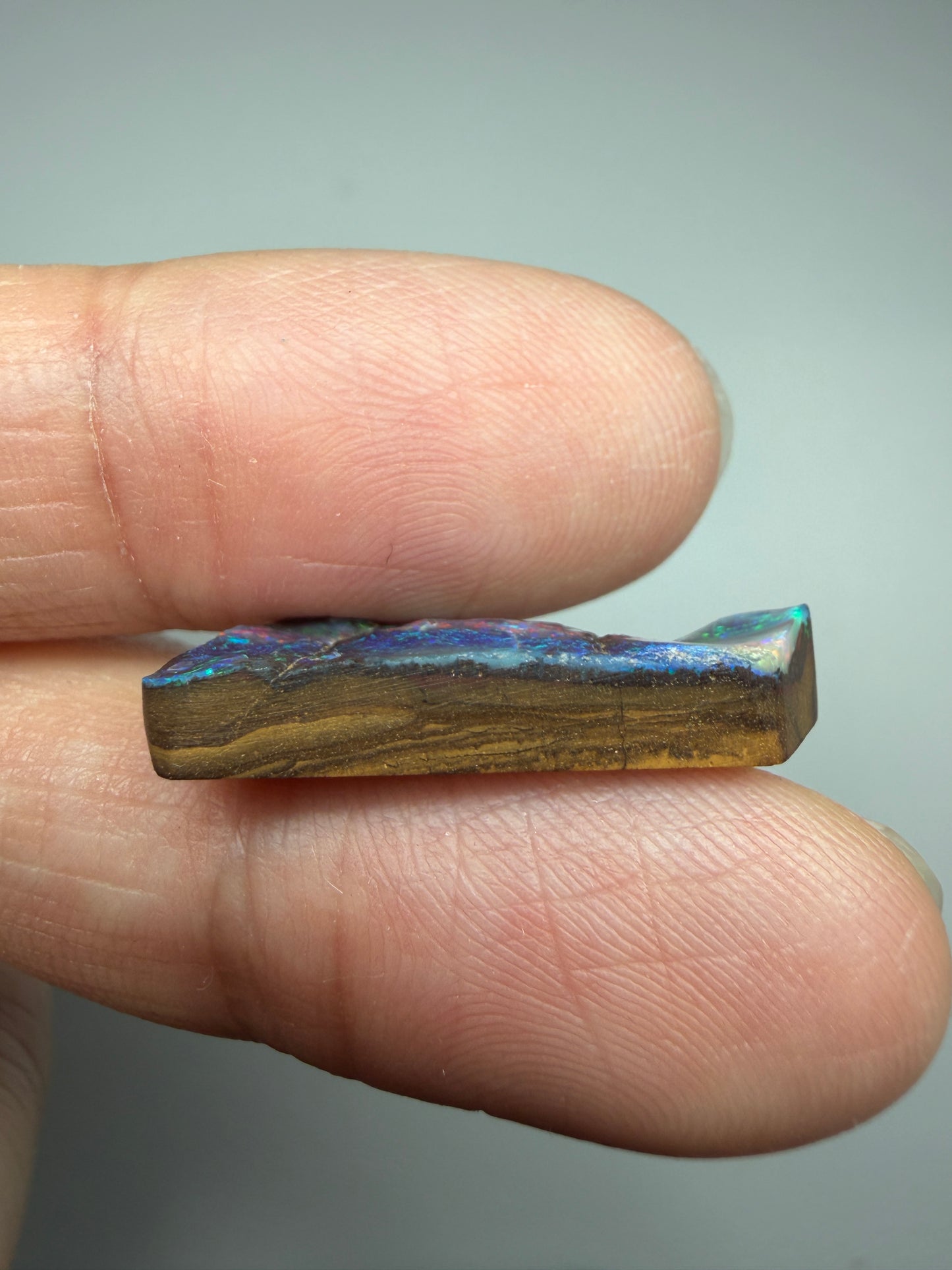 Boulder Opal Natural Single Split. 8.75 Carats