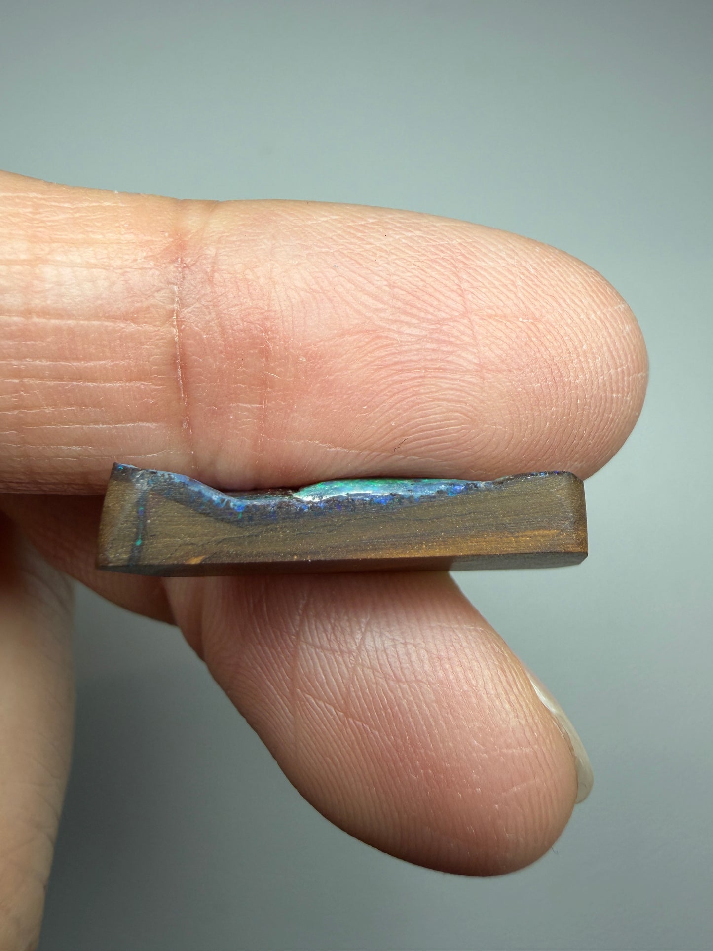Boulder Opal Natural Single Split. 8.75 Carats