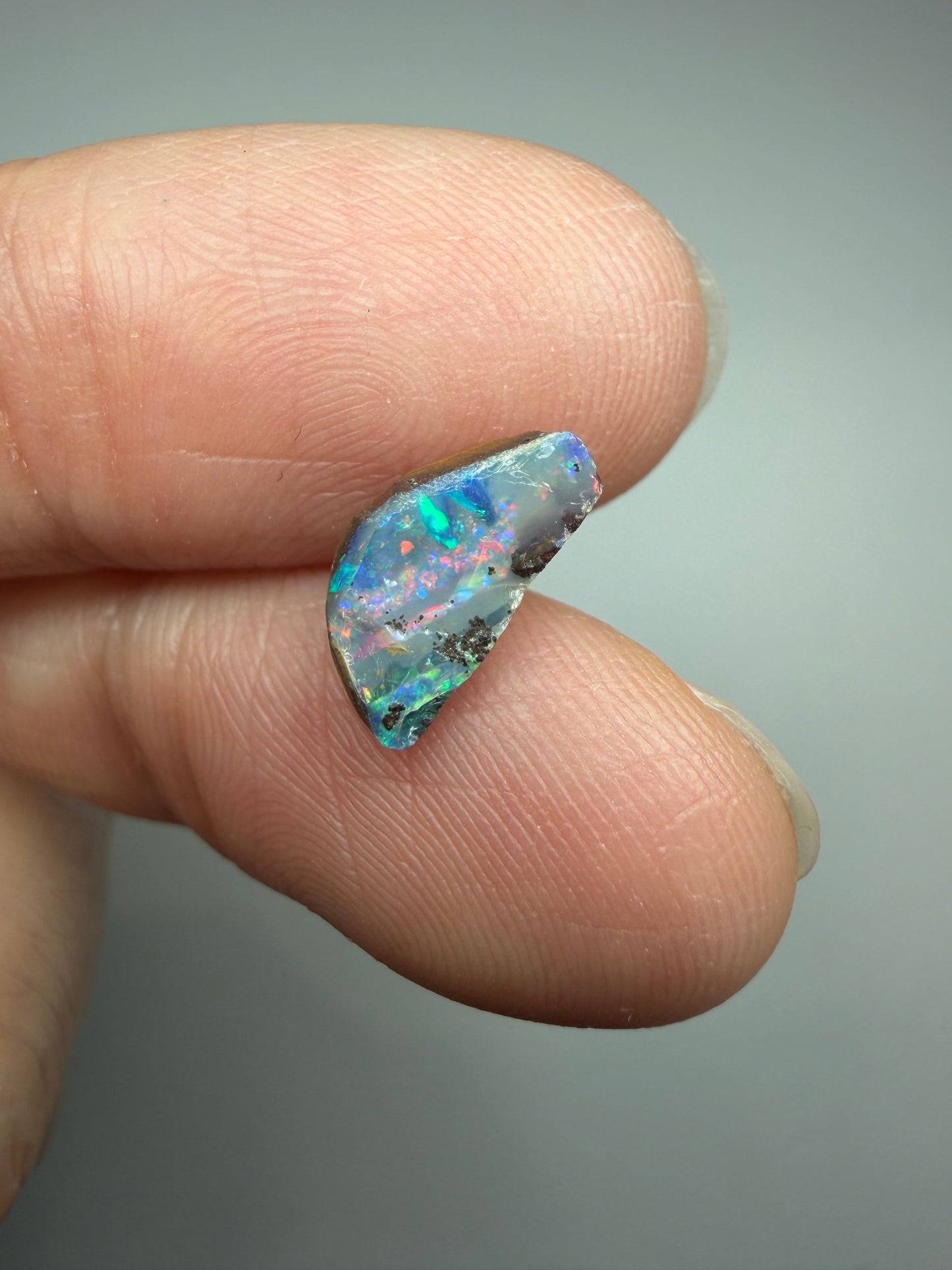 Boulder Opal Natural Single Split. 8.75 Carats
