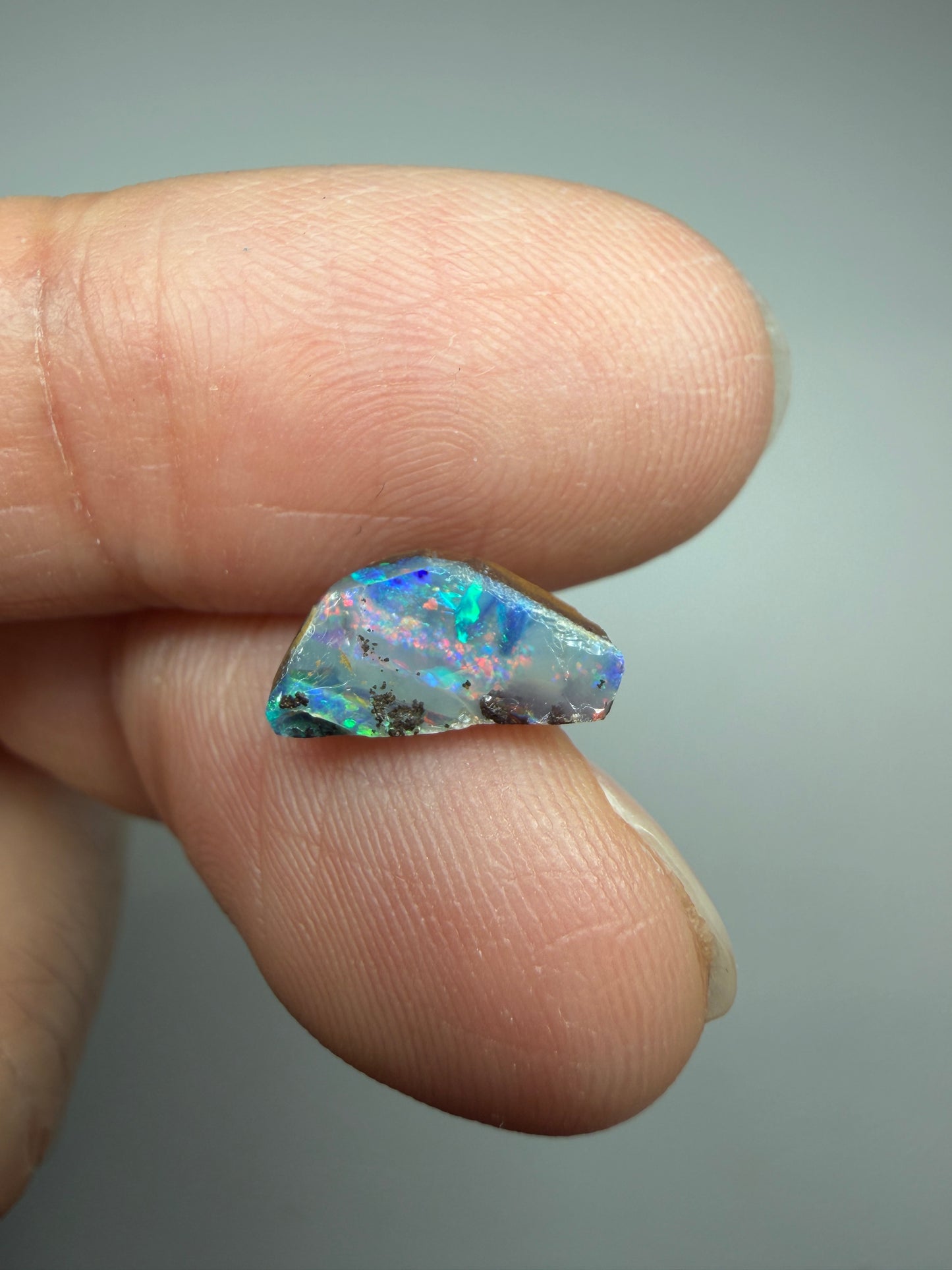 Boulder Opal Natural Single Split. 8.75 Carats