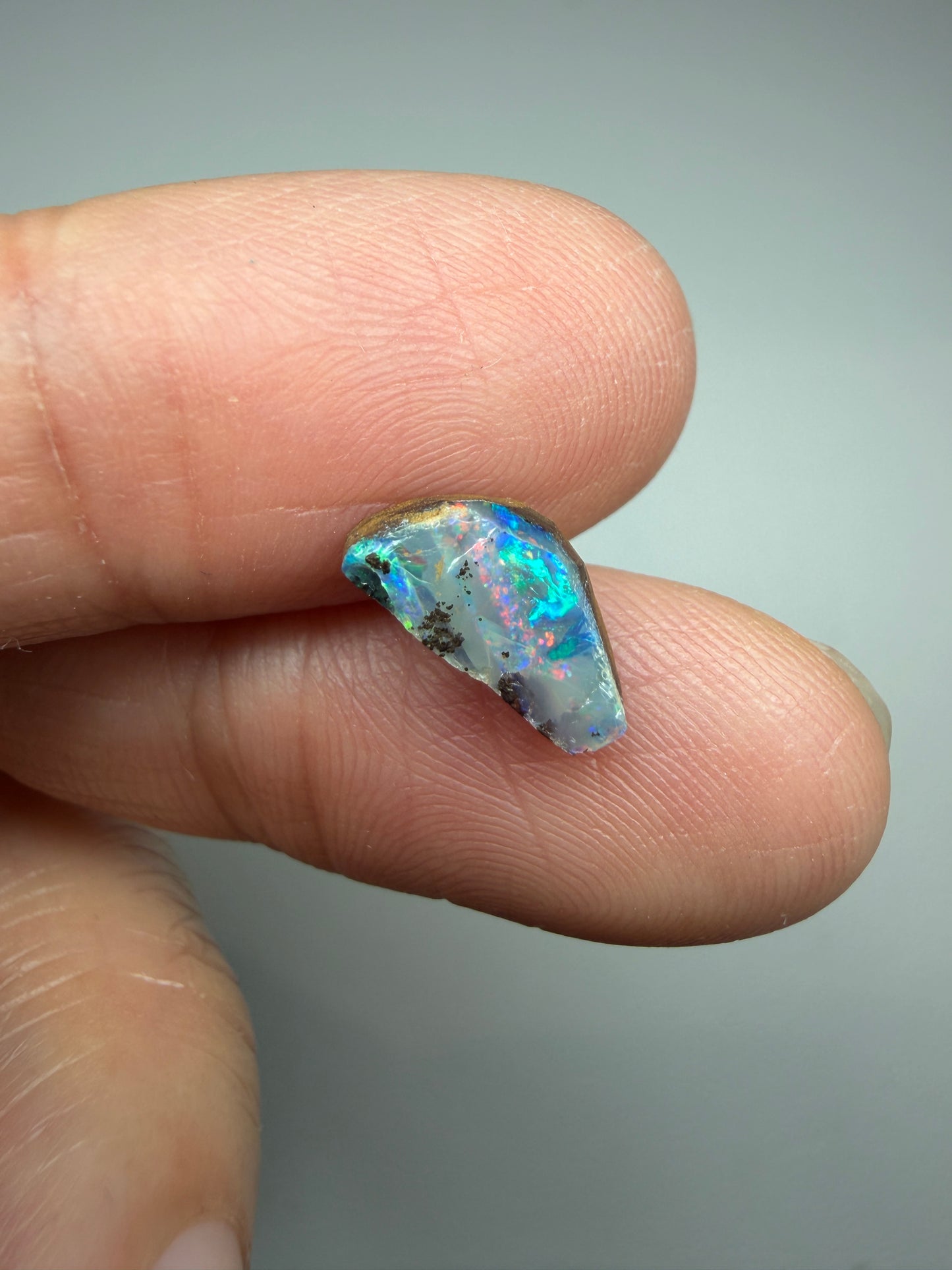Boulder Opal Natural Single Split. 8.75 Carats