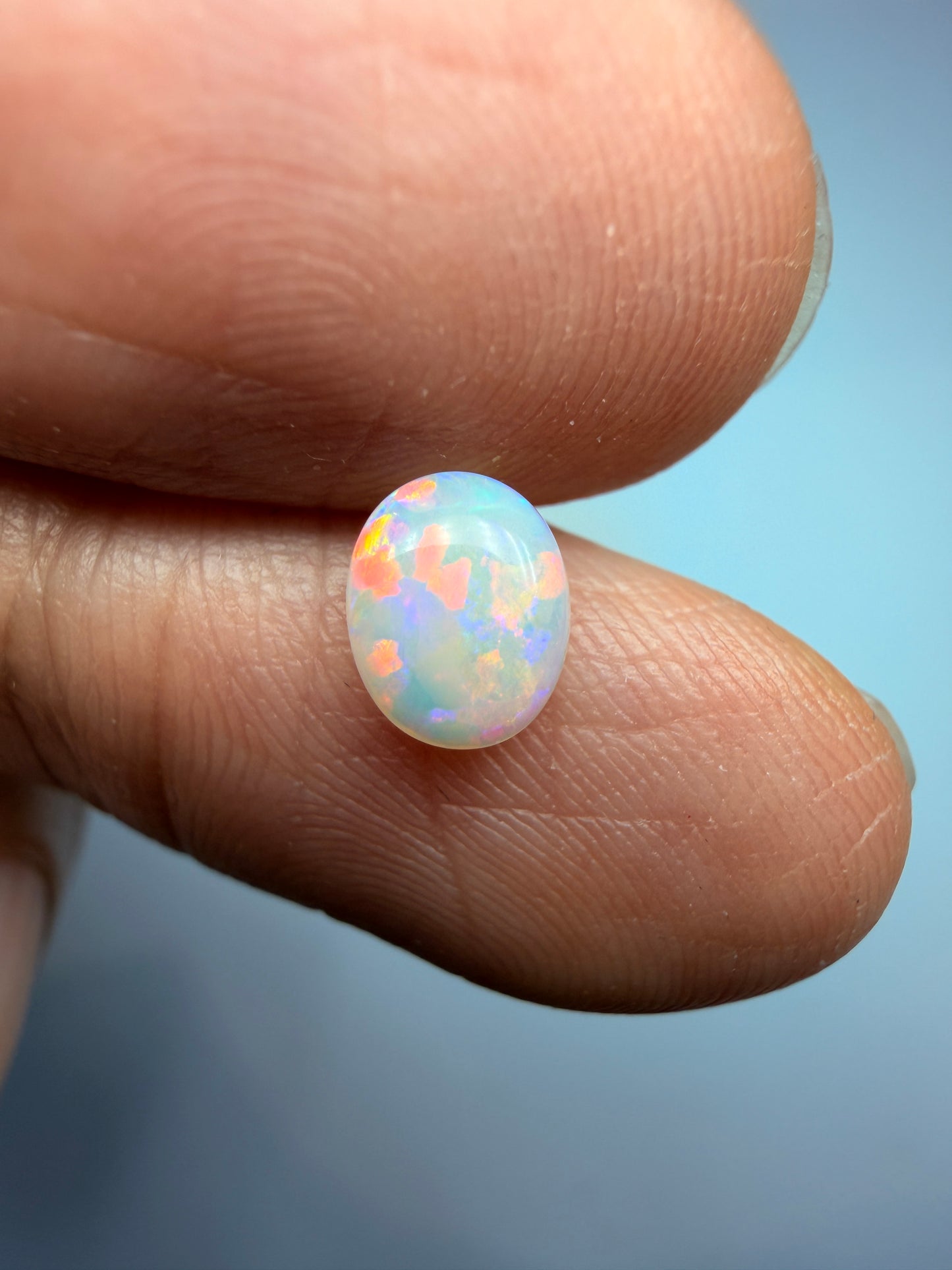 Pastel Petite. Lightning Ridge Solid Opal. 0.48 Ct