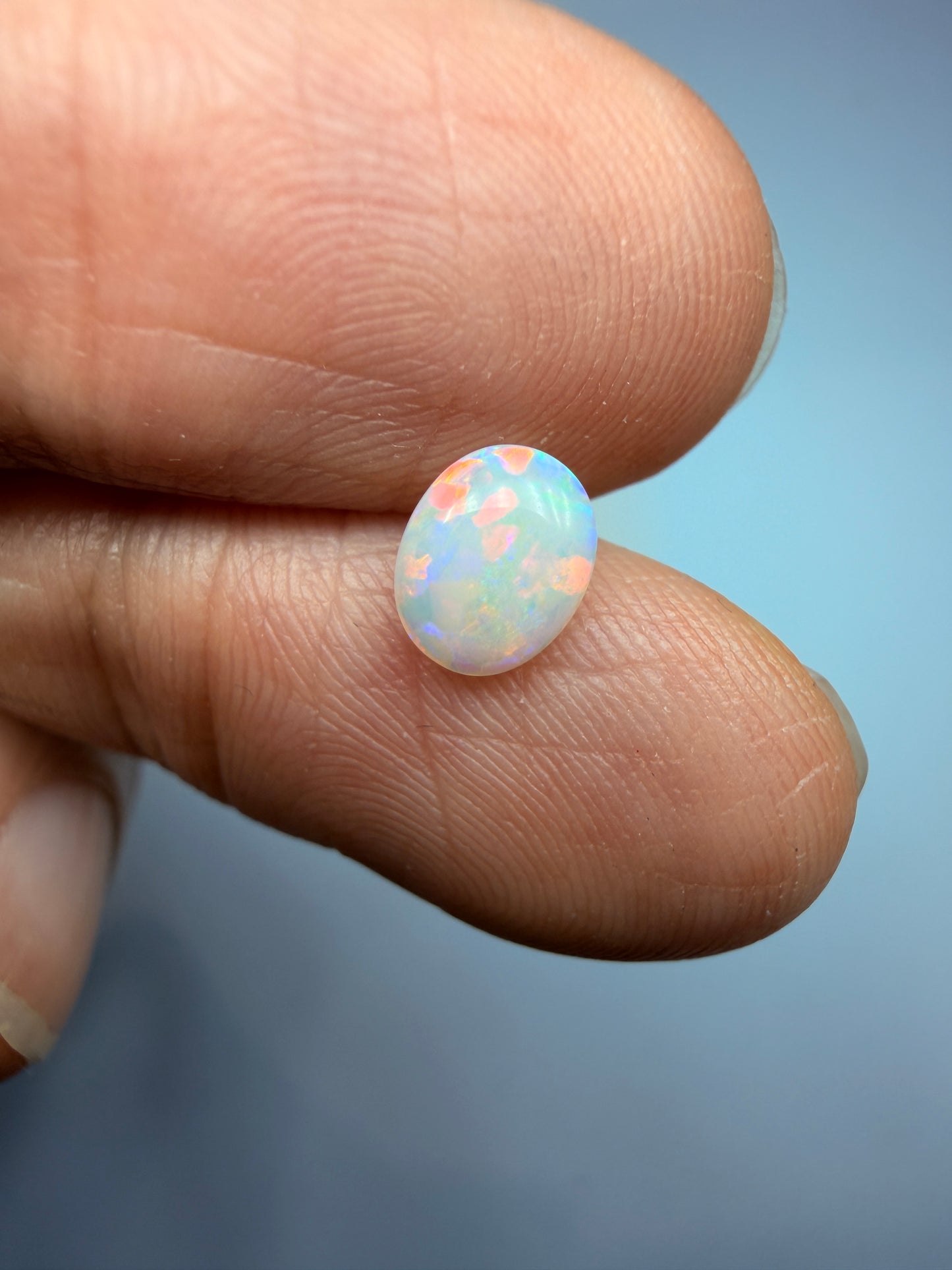 Pastel Petite. Lightning Ridge Solid Opal. 0.48 Ct