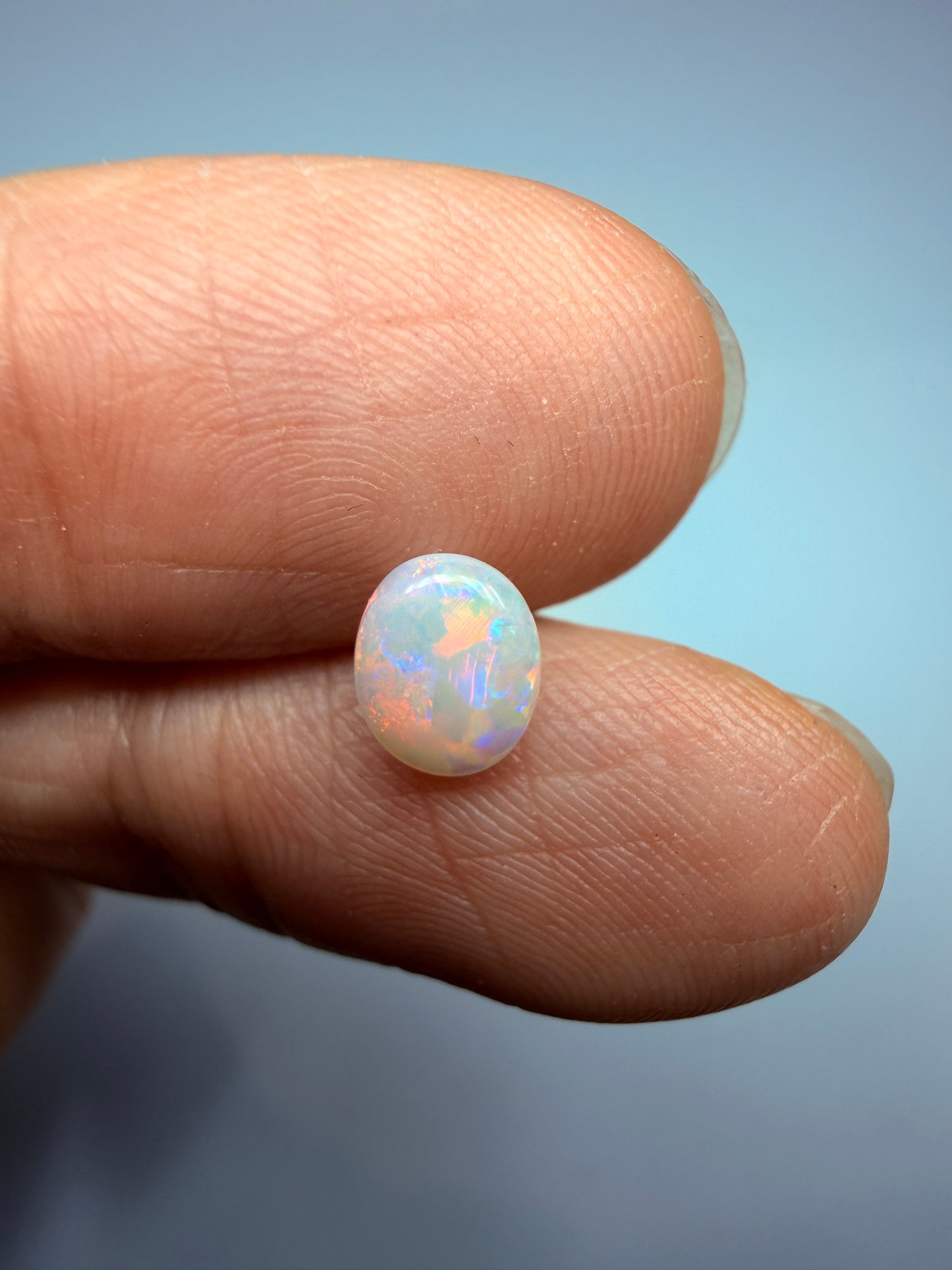 Pastel Petite. Lightning Ridge Solid Opal. 0.48 Ct