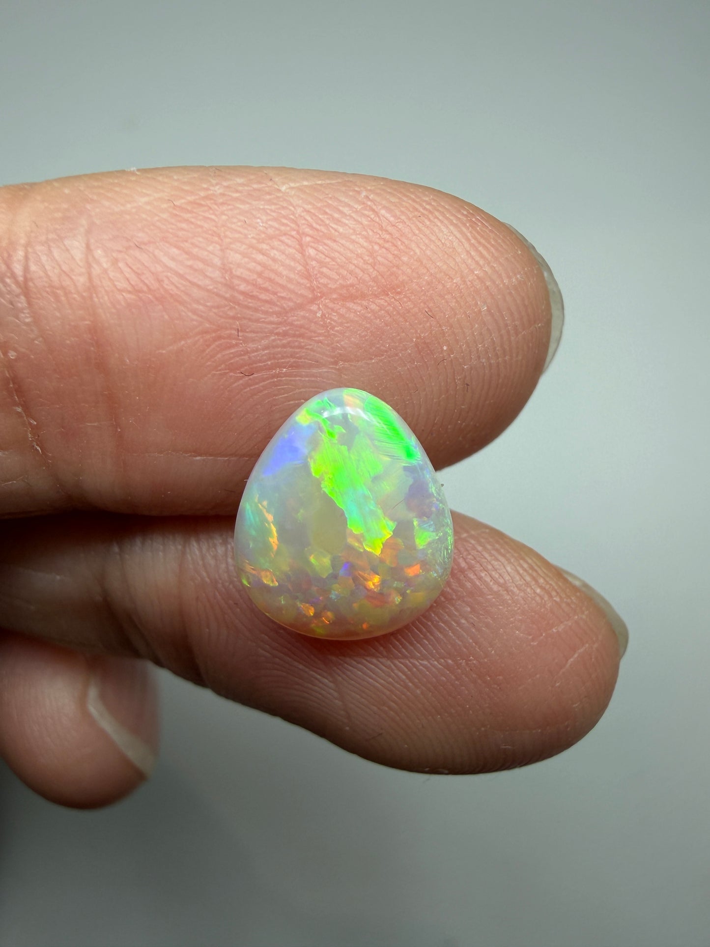 Citrus Leaves. Lightning Ridge Solid Opal. 1.94 Ct