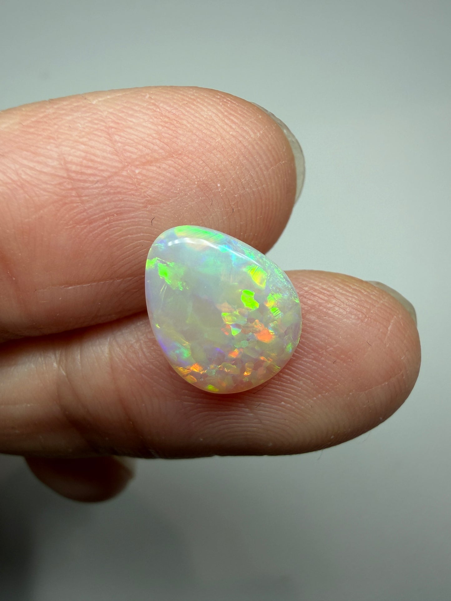 Citrus Leaves. Lightning Ridge Solid Opal. 1.94 Ct