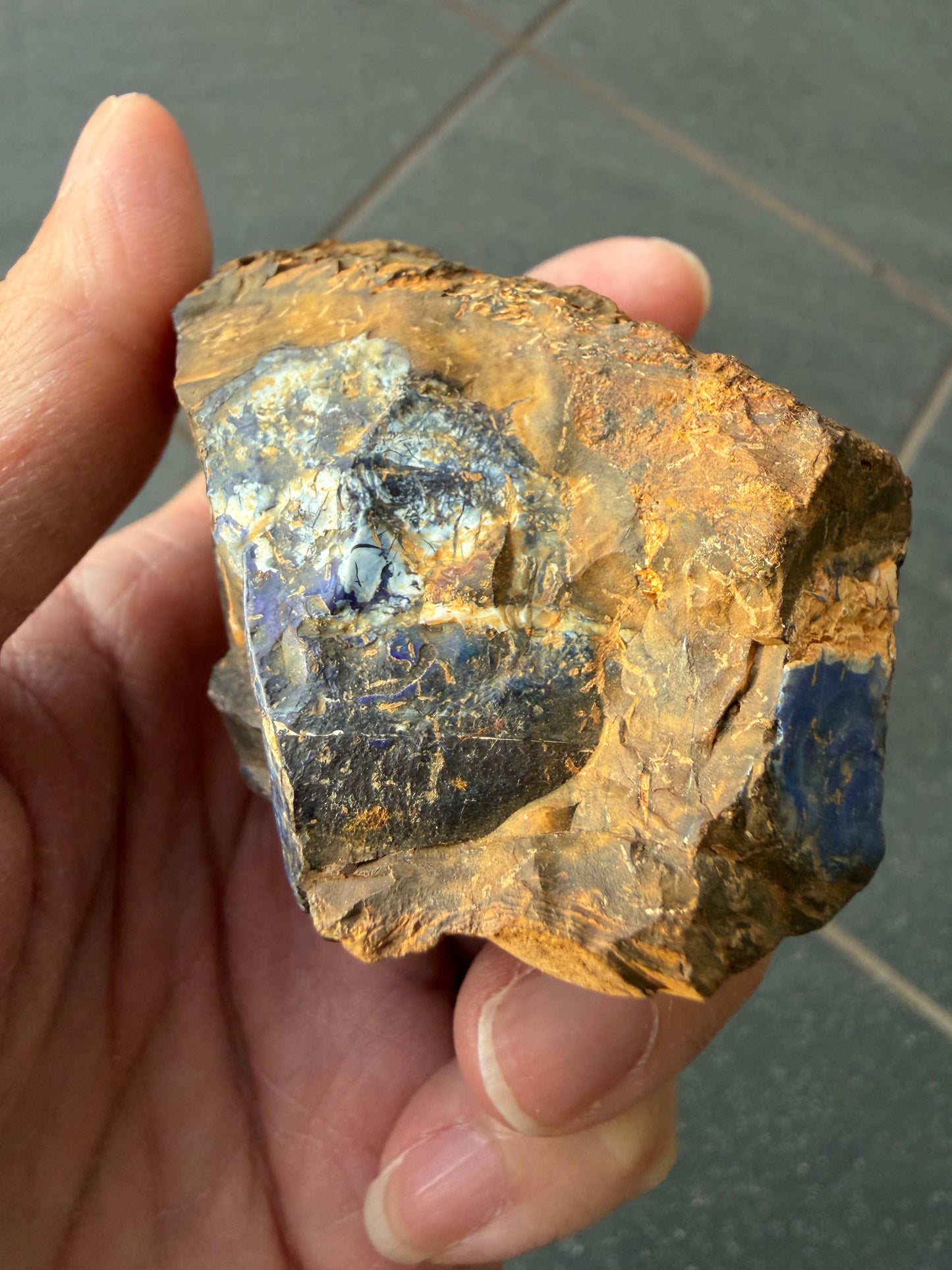 Opal 4 Ways. Rough Boulder Opal Rock. 194 Grams.