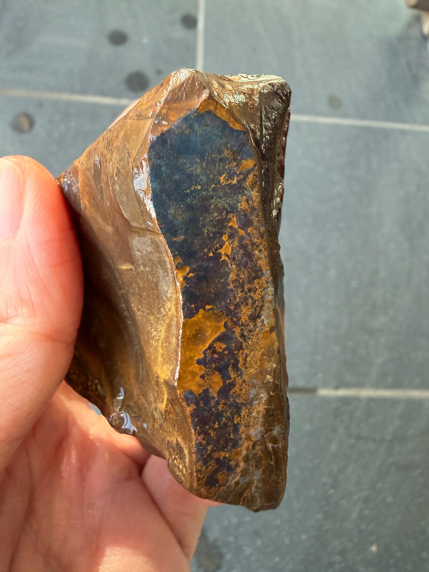 Sailing Ship. Rough Boulder Opal Rock. 175 Grams.