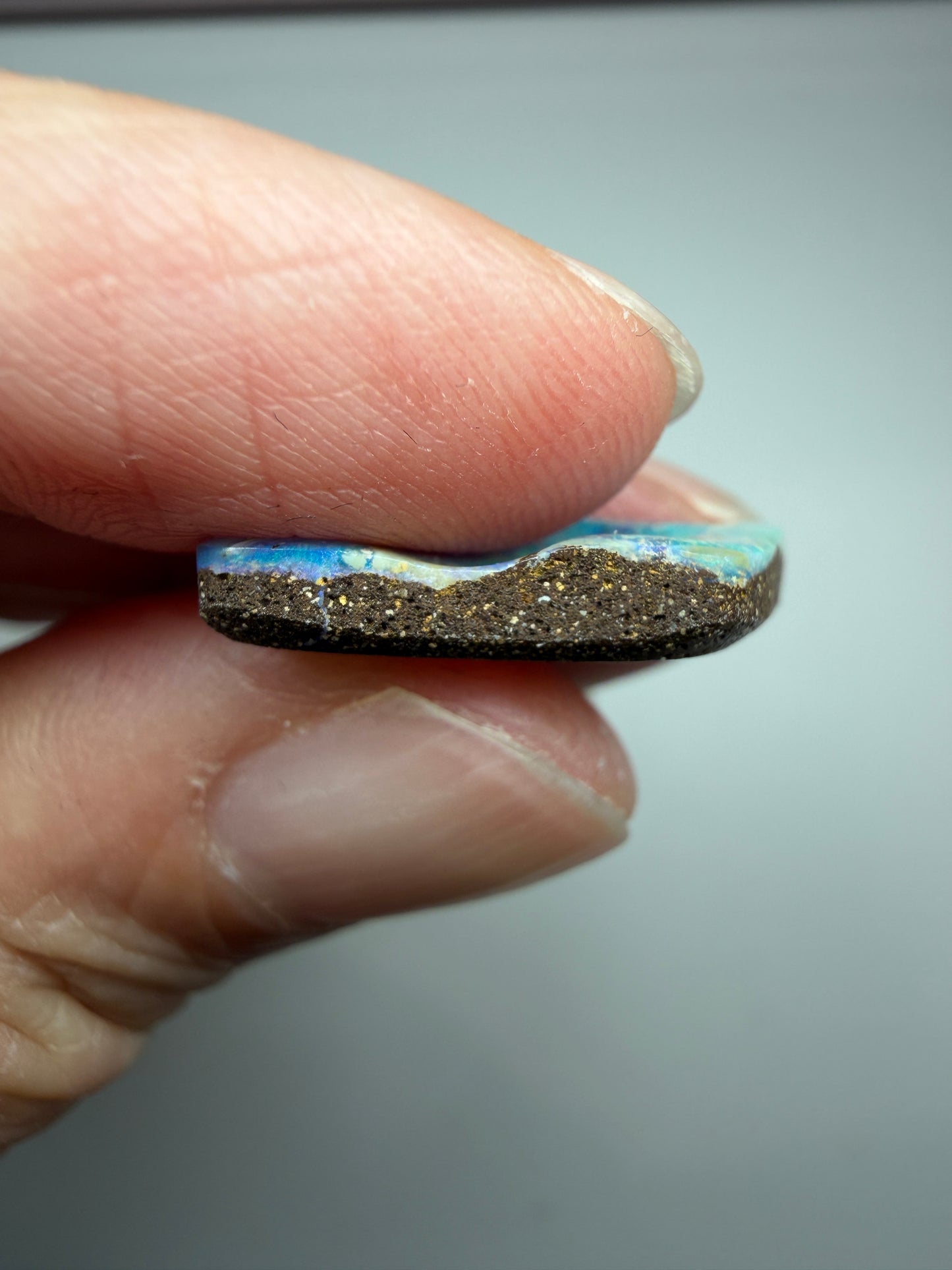 Designer Set. Solid Boulder Opal Pair. 9.90 Ct