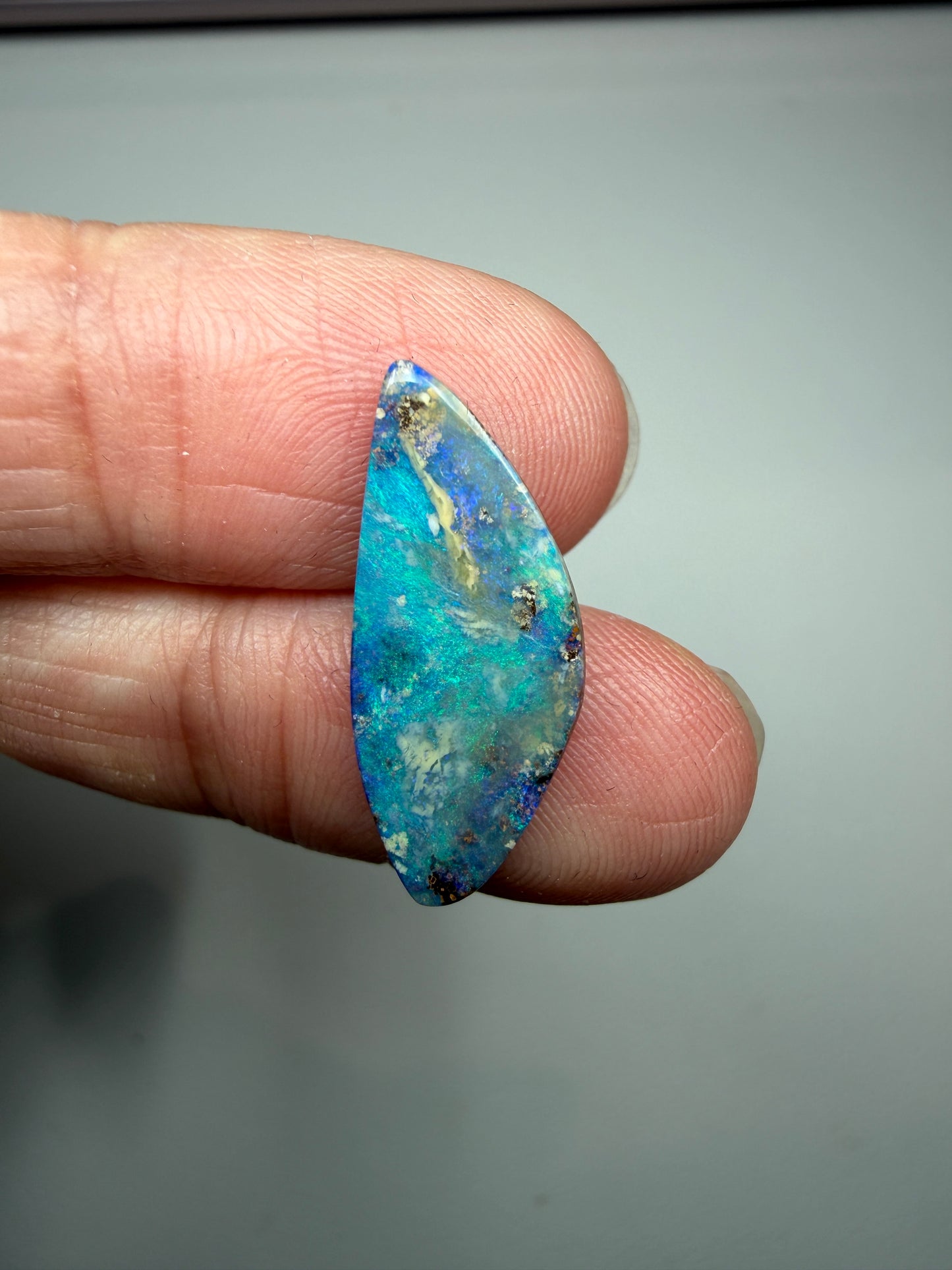 Designer Set. Solid Boulder Opal Pair. 9.90 Ct