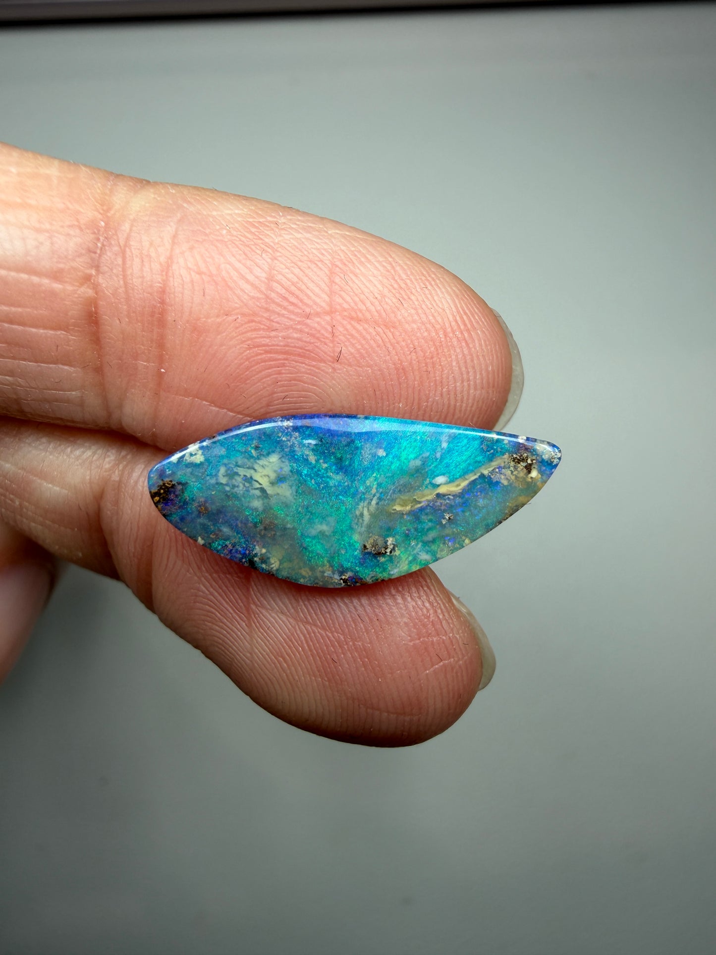 Designer Set. Solid Boulder Opal Pair. 9.90 Ct