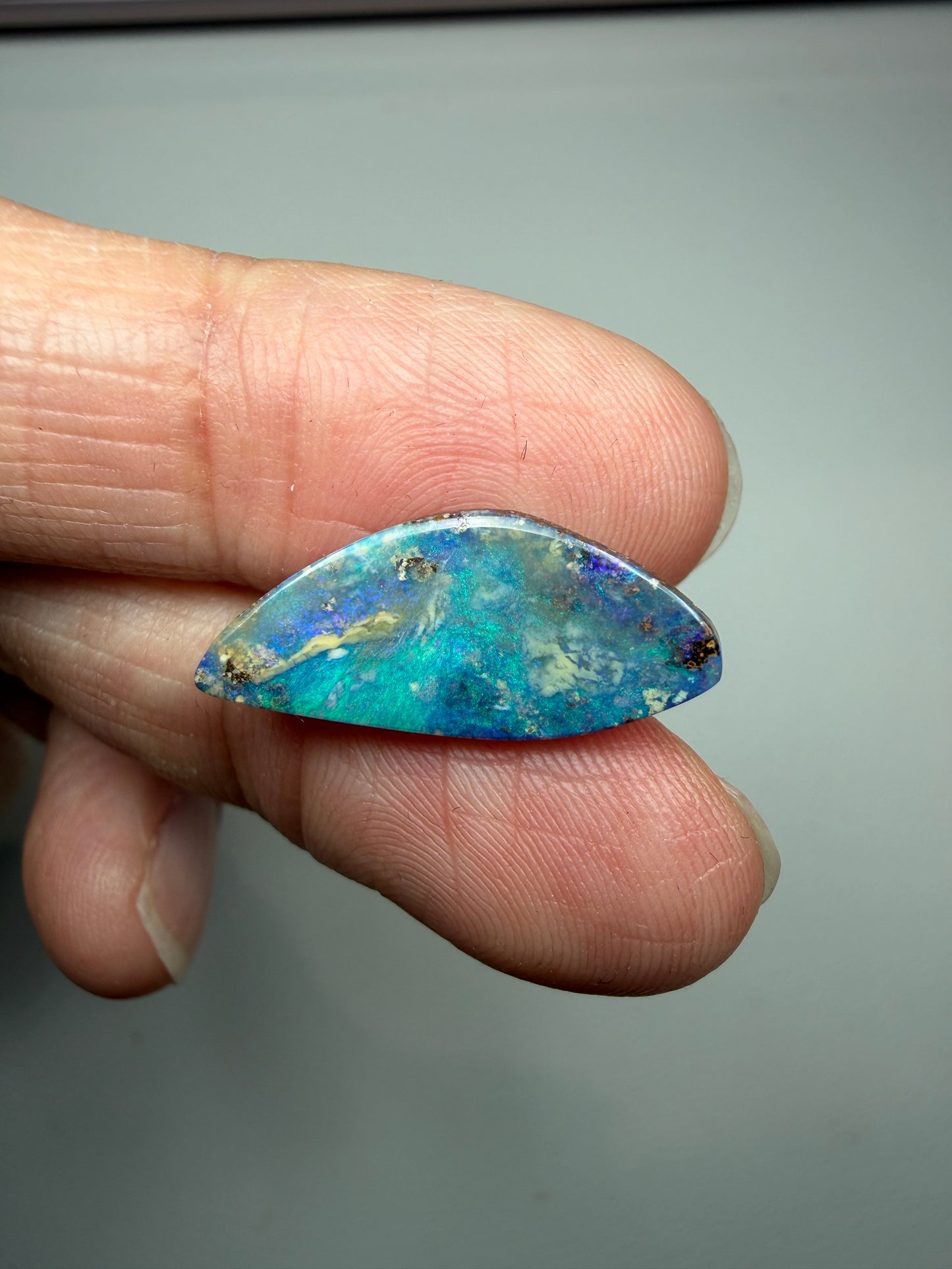 Designer Set. Solid Boulder Opal Pair. 9.90 Ct