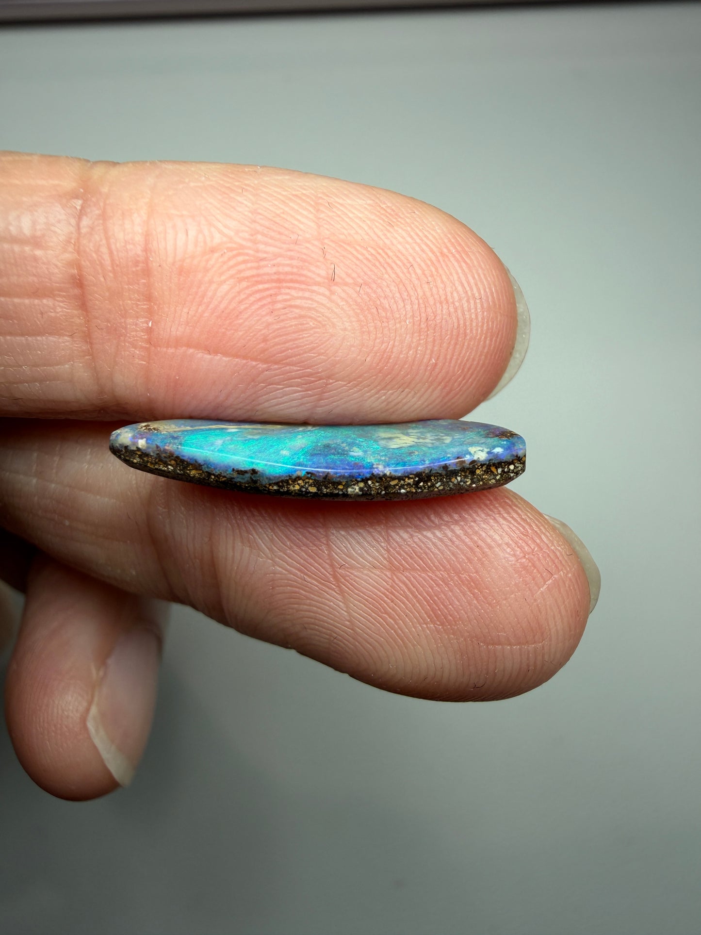 Designer Set. Solid Boulder Opal Pair. 9.90 Ct
