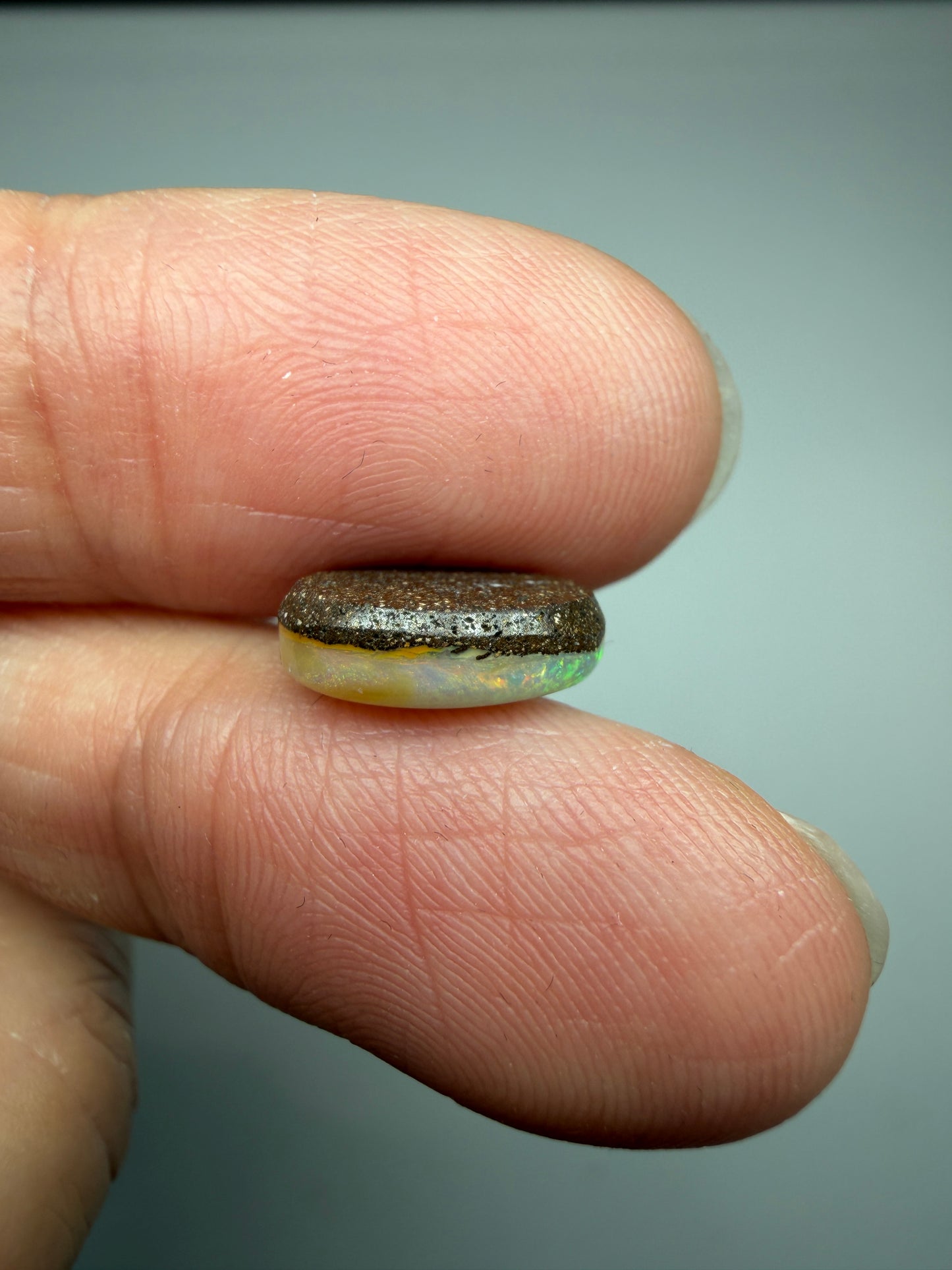 Champagne Fizz. Solid Boulder Opal. 2.49 Ct