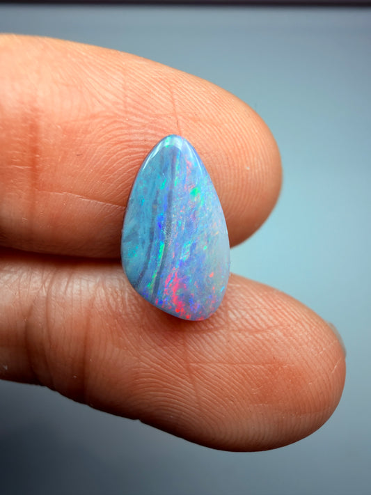 Red Flame. Solid Boulder Opal. 2.10 Ct