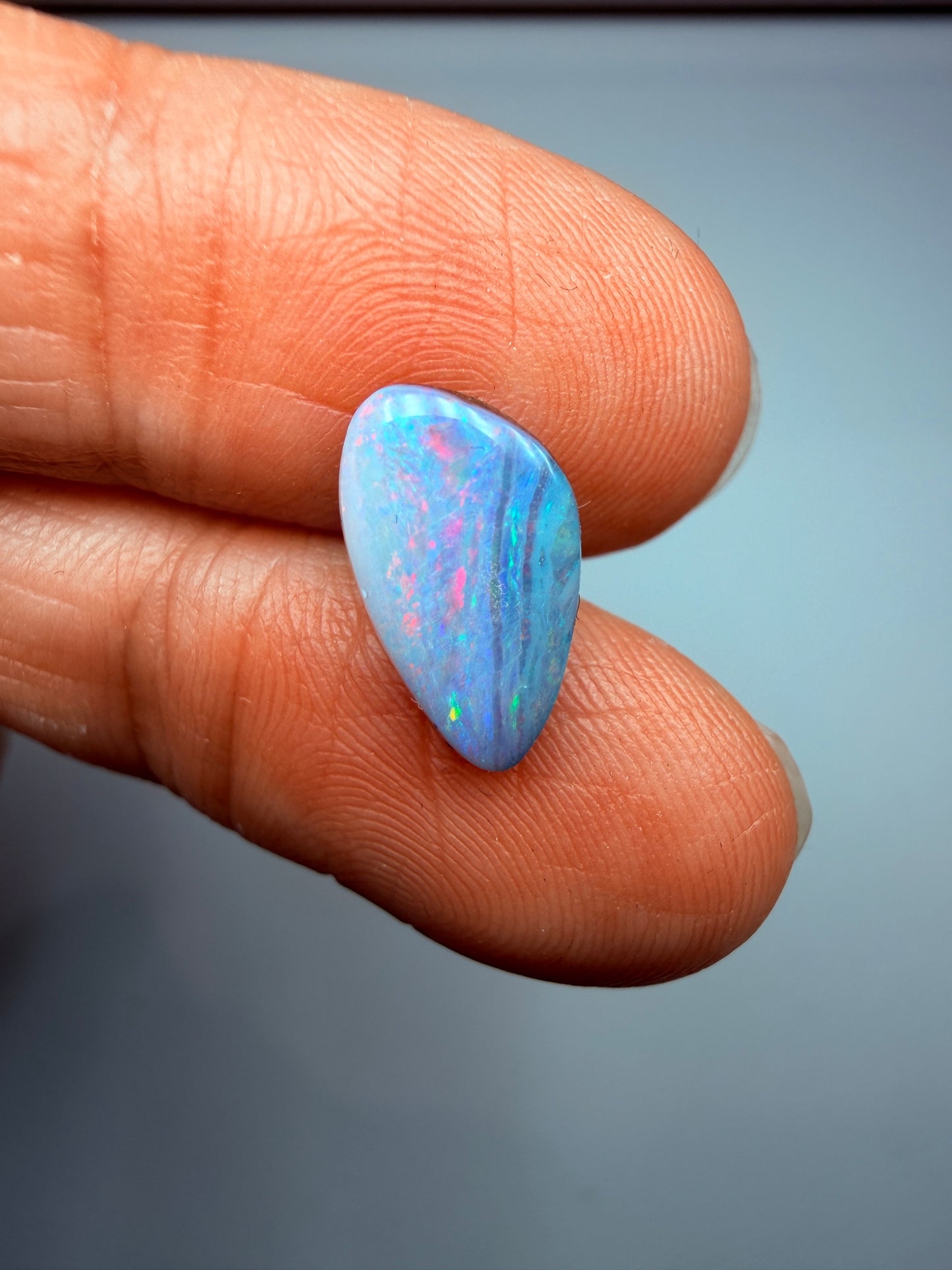 Red Flame. Solid Boulder Opal. 2.10 Ct