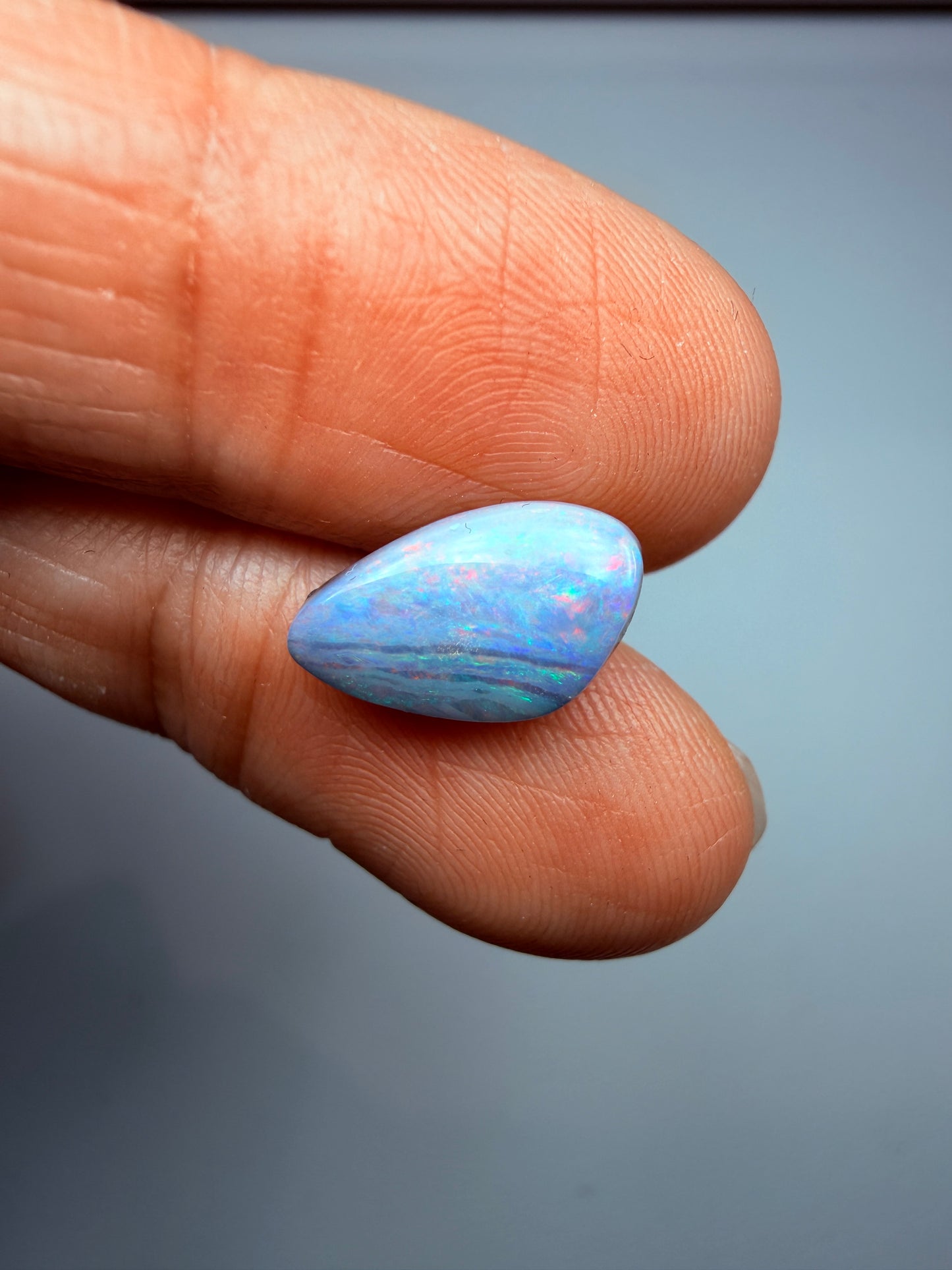 Red Flame. Solid Boulder Opal. 2.10 Ct