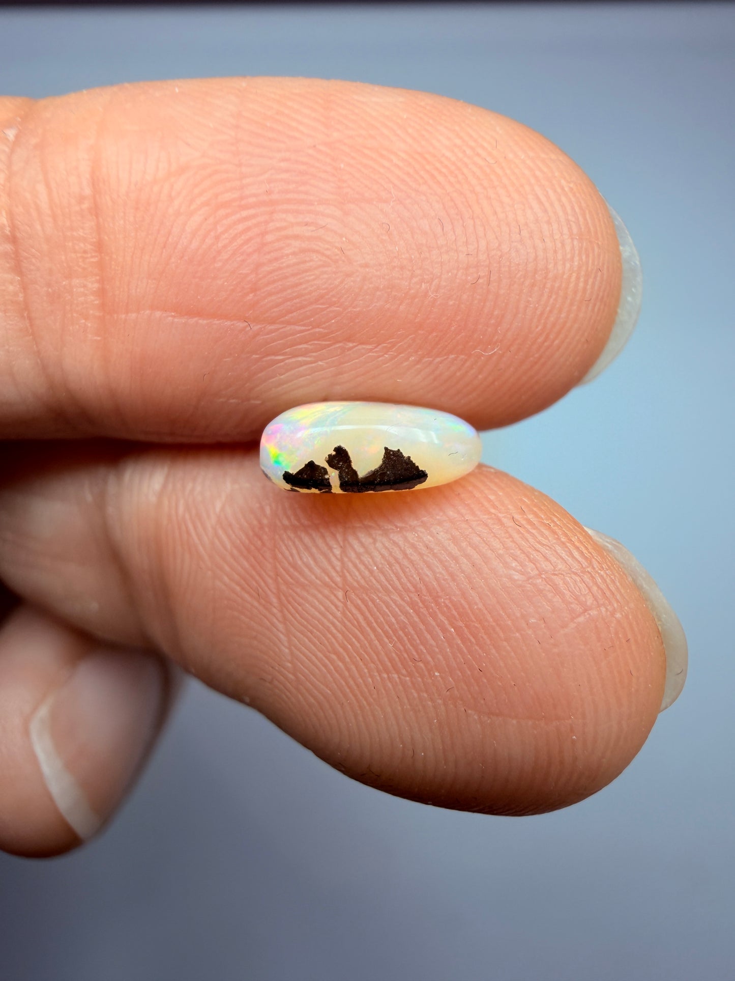 Pastel Drop. Solid Boulder Opal. 1.08 Ct