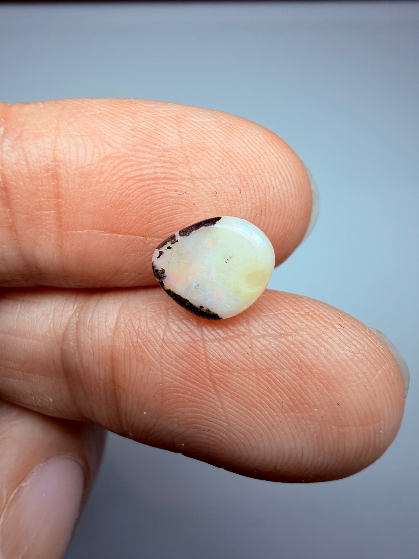 Pastel Drop. Solid Boulder Opal. 1.08 Ct