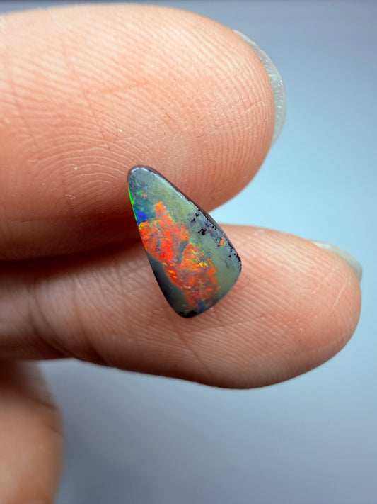Reflecting Pool. Solid Boulder Opal. 1.12 Ct