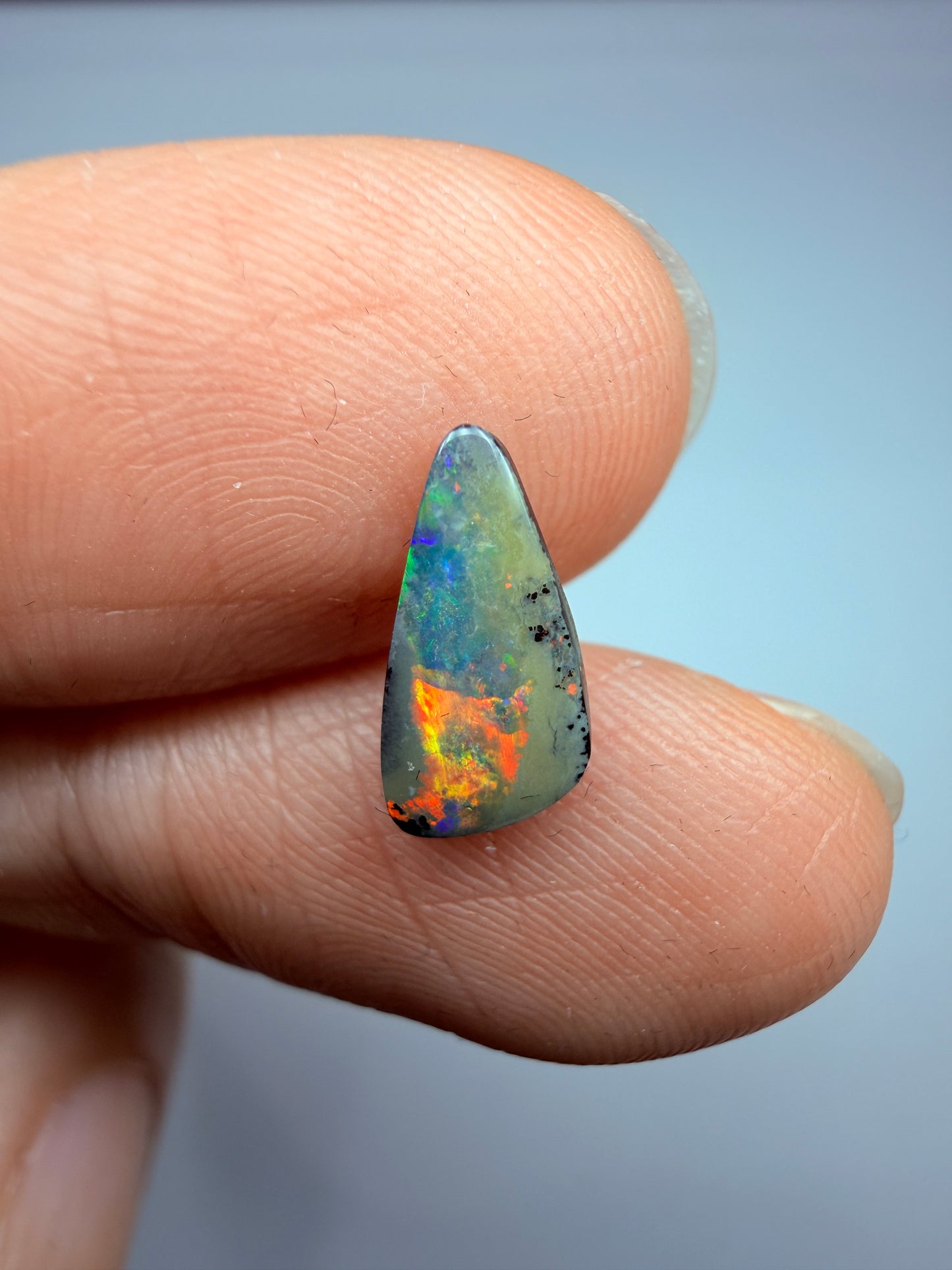 Reflecting Pool. Solid Boulder Opal. 1.12 Ct