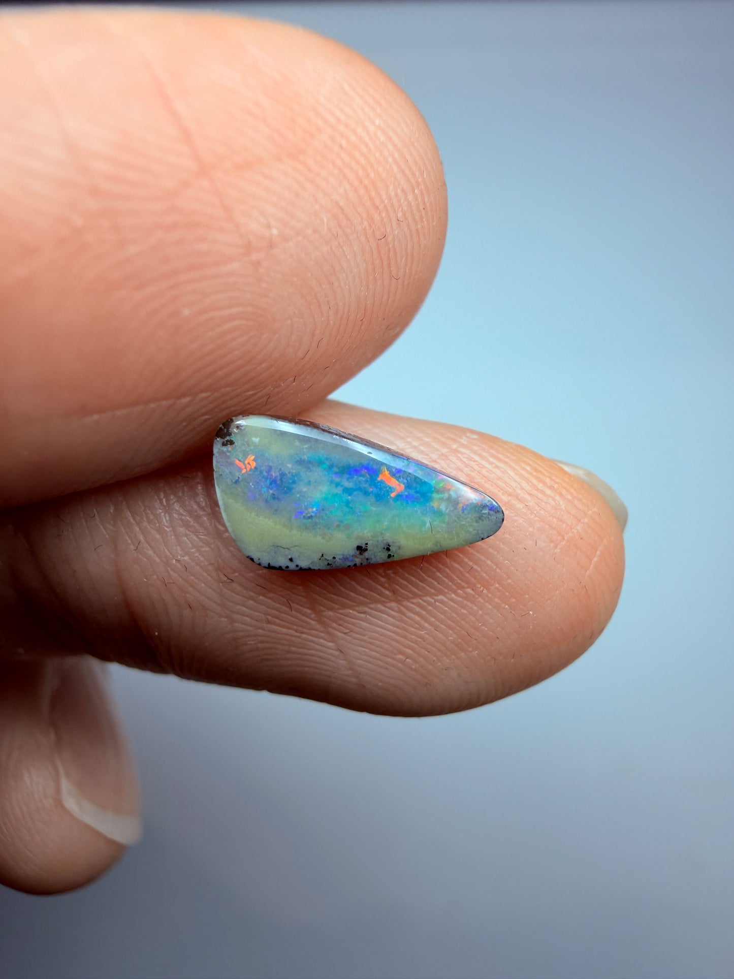 Reflecting Pool. Solid Boulder Opal. 1.12 Ct