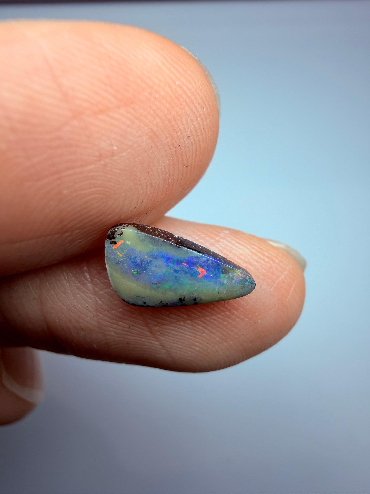 Reflecting Pool. Solid Boulder Opal. 1.12 Ct