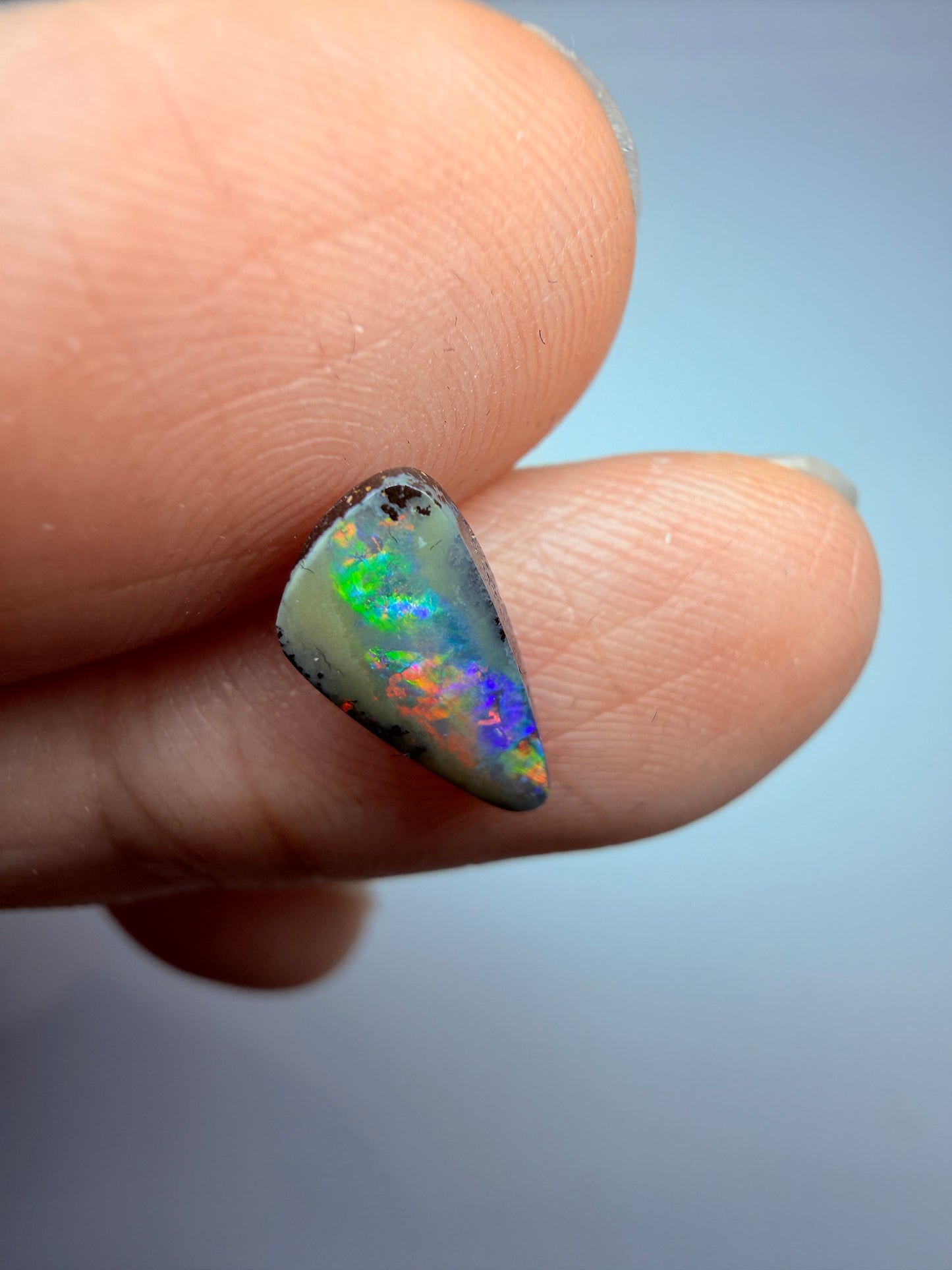 Reflecting Pool. Solid Boulder Opal. 1.12 Ct