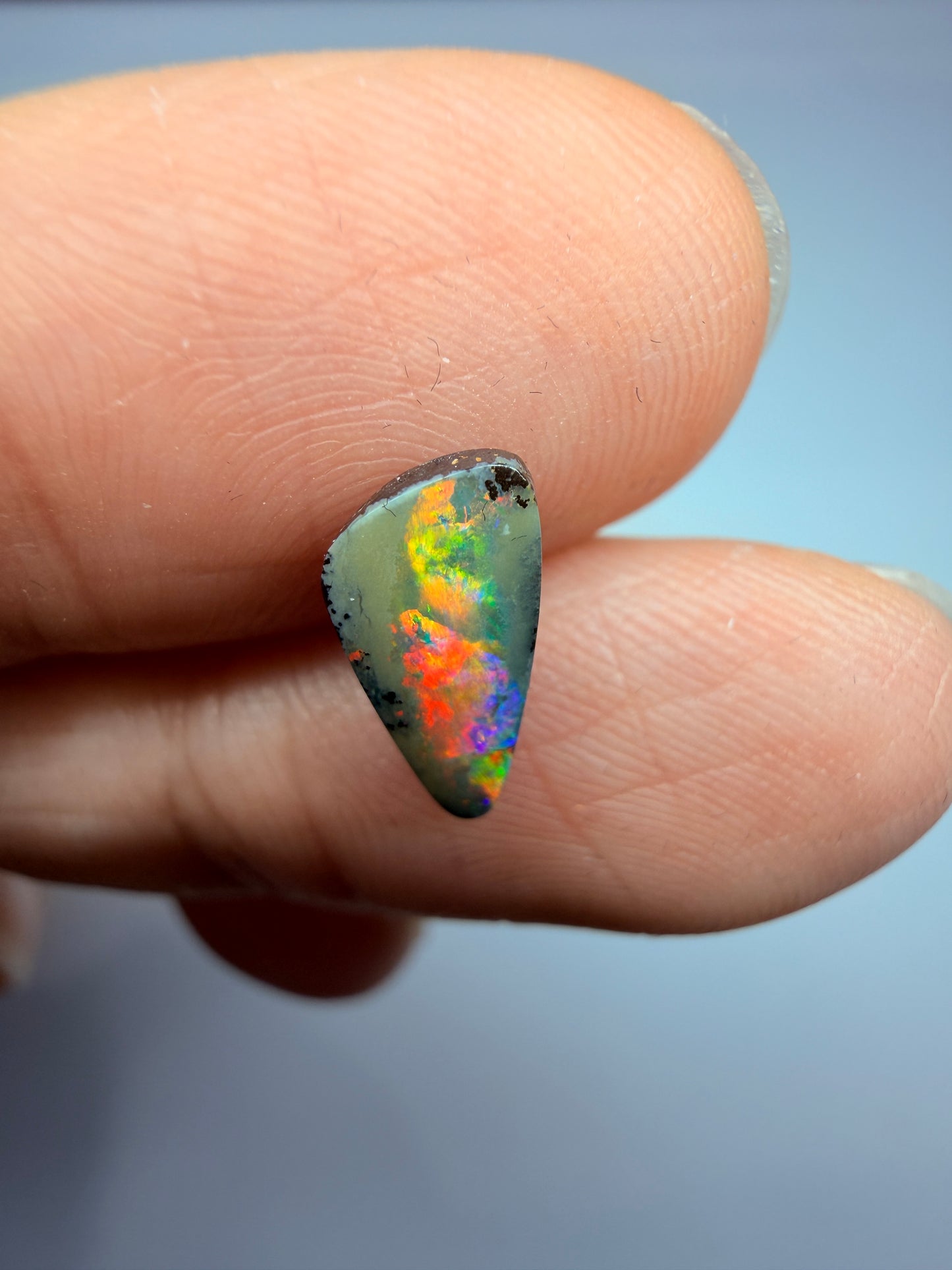 Reflecting Pool. Solid Boulder Opal. 1.12 Ct