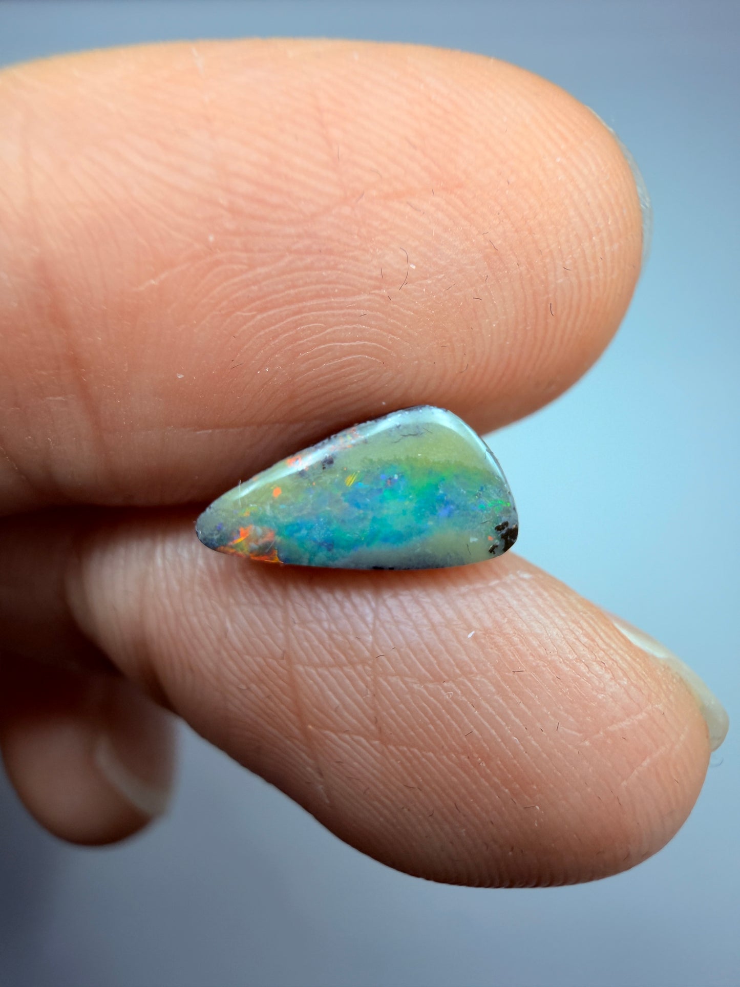 Reflecting Pool. Solid Boulder Opal. 1.12 Ct