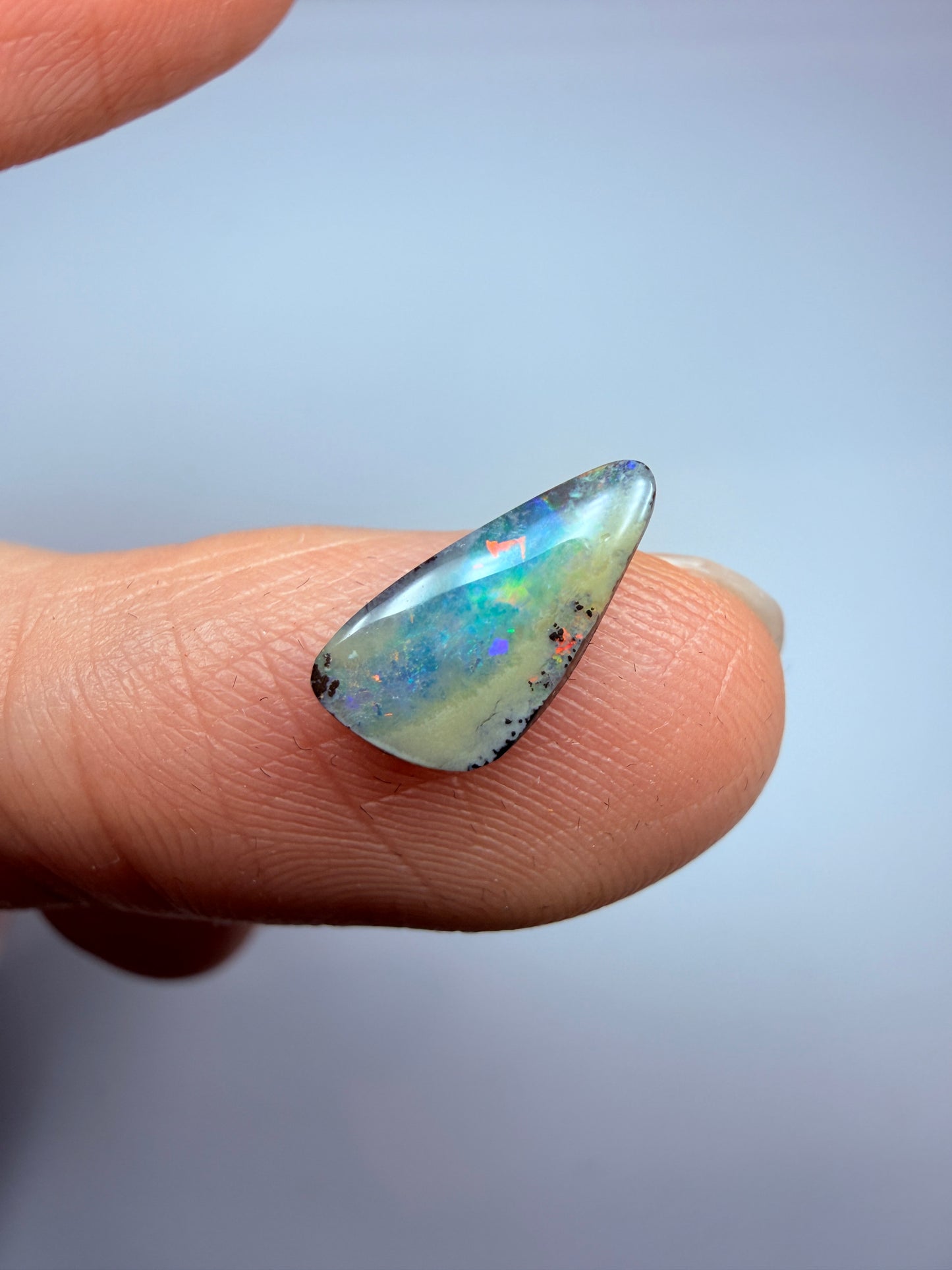 Reflecting Pool. Solid Boulder Opal. 1.12 Ct