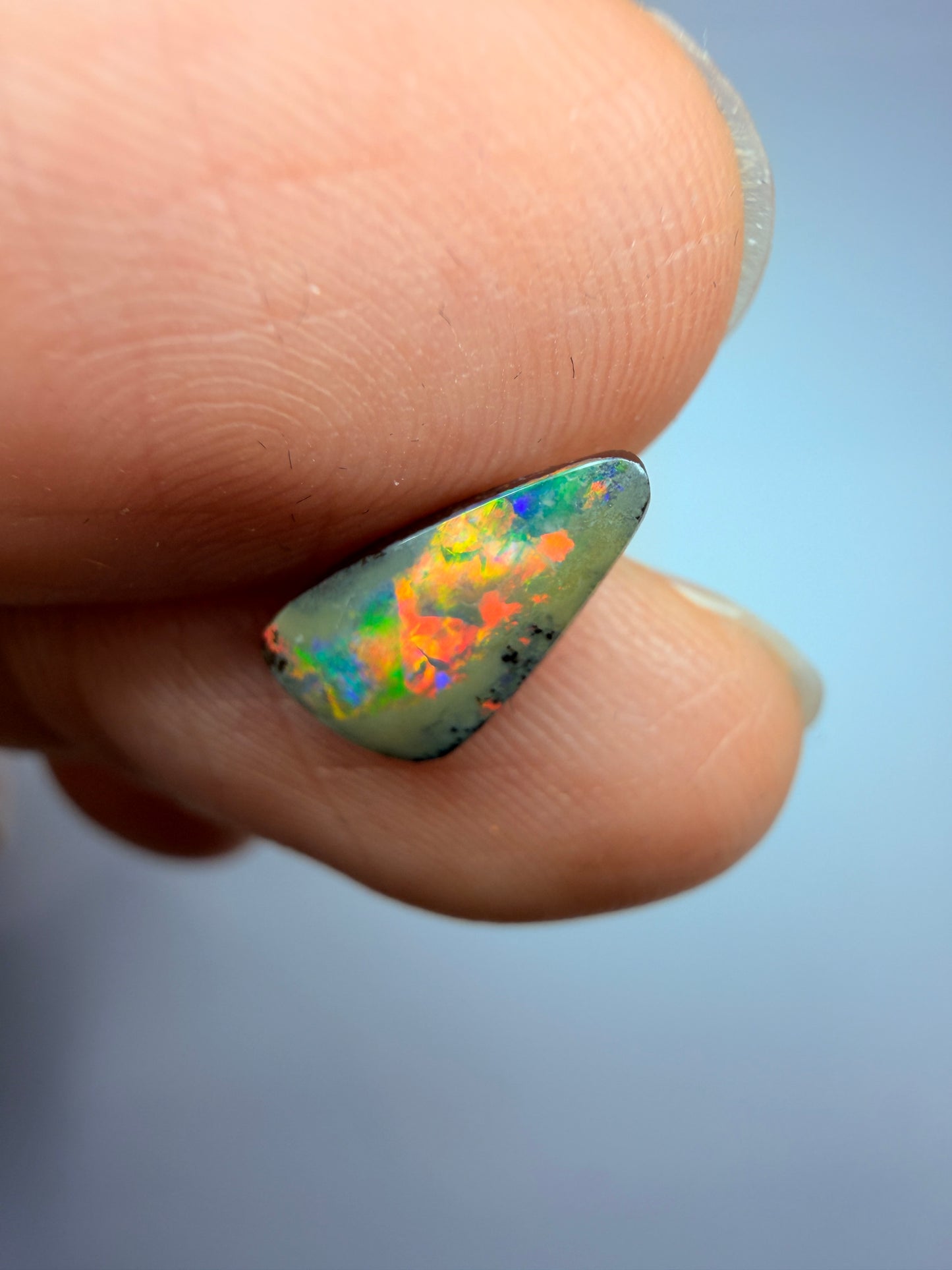 Reflecting Pool. Solid Boulder Opal. 1.12 Ct