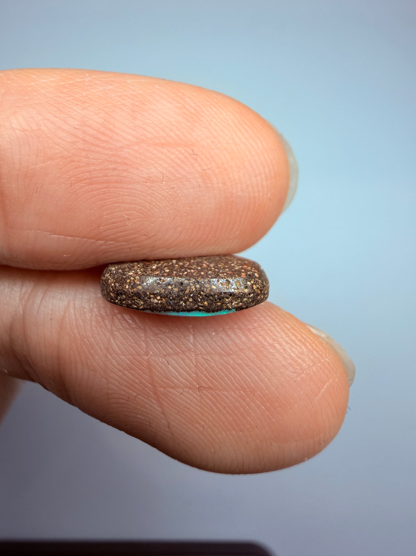 Swirling Sea. Solid Boulder Opal. 2.30 Ct