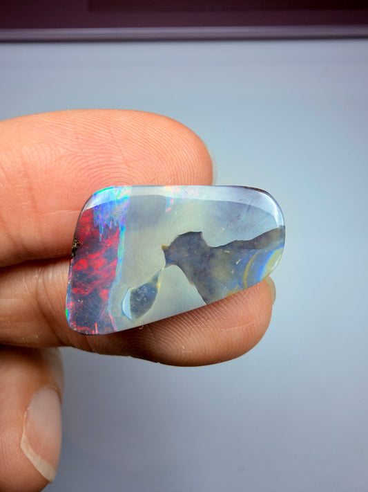 Red Tailplane. Solid Boulder Opal. 8.8 Ct