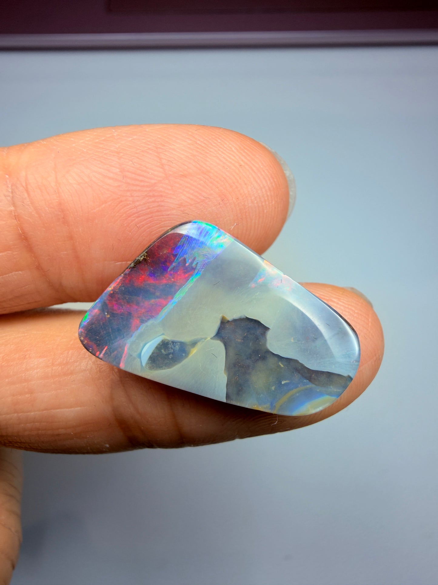 Red Tailplane. Solid Boulder Opal. 8.8 Ct