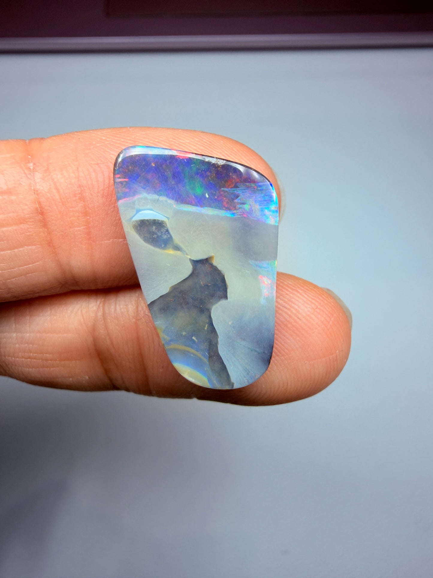 Red Tailplane. Solid Boulder Opal. 8.8 Ct