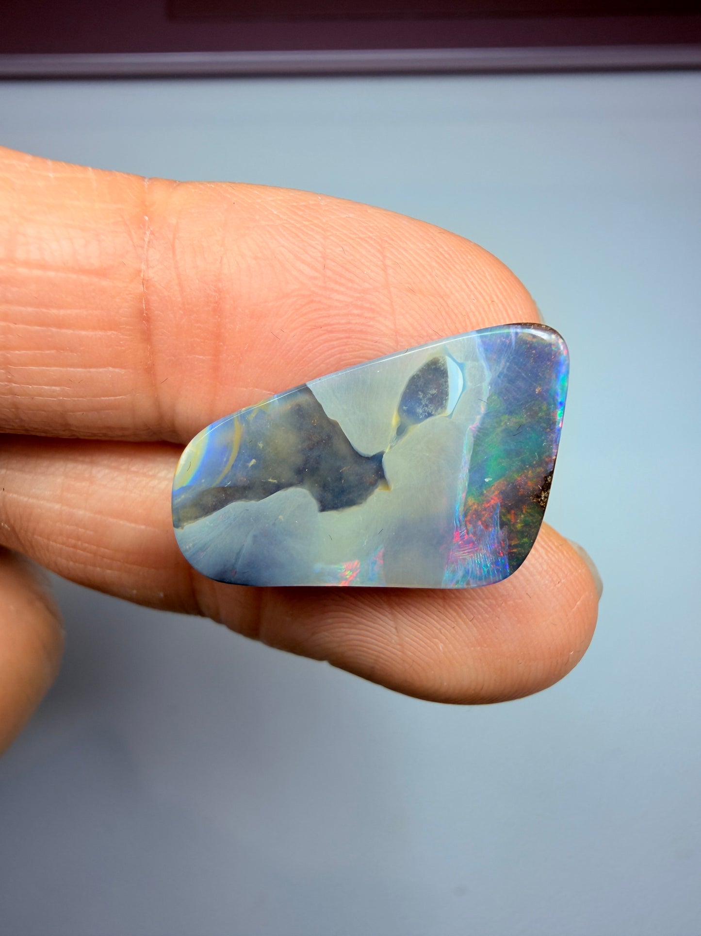 Red Tailplane. Solid Boulder Opal. 8.8 Ct