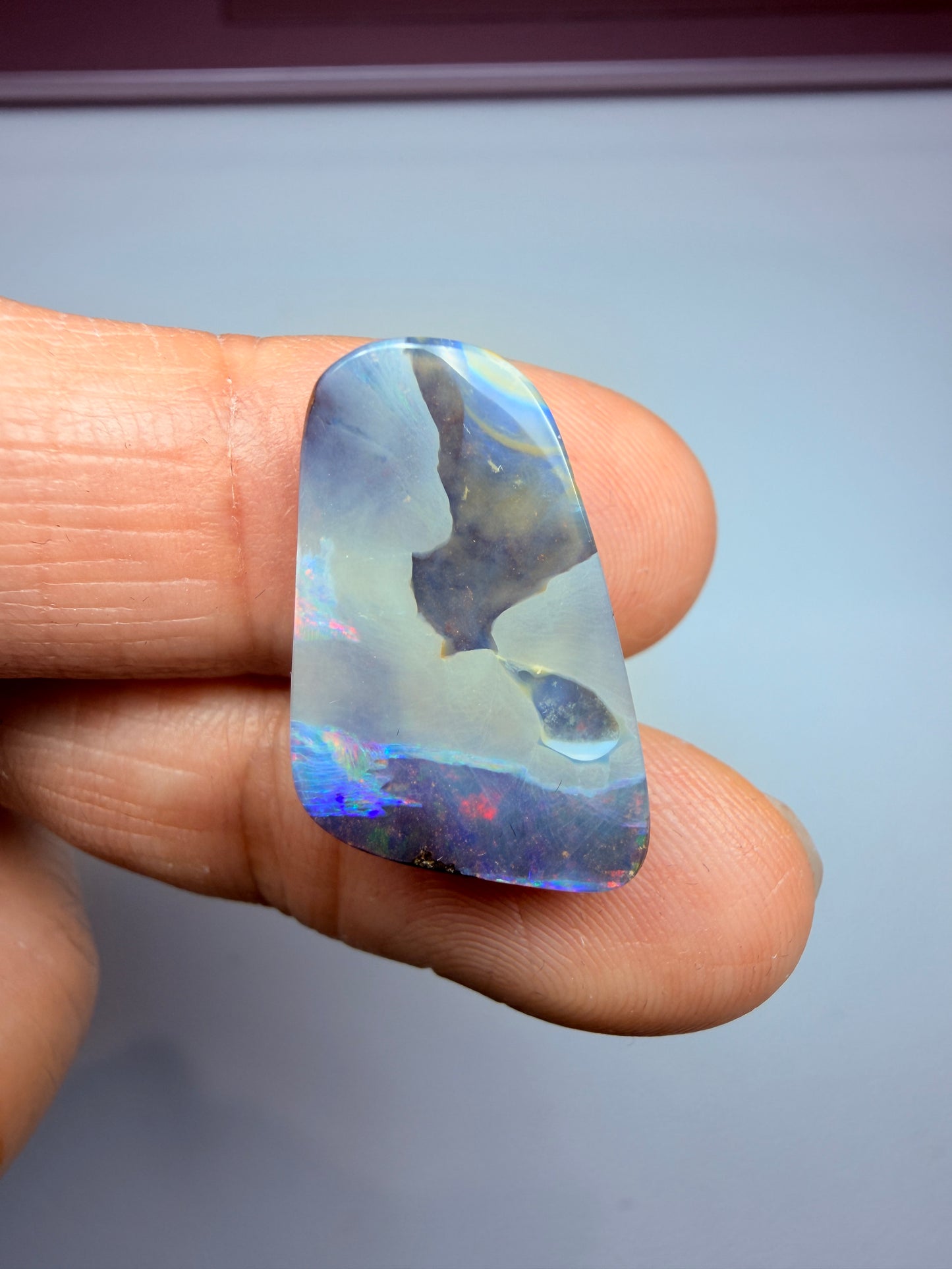 Red Tailplane. Solid Boulder Opal. 8.8 Ct