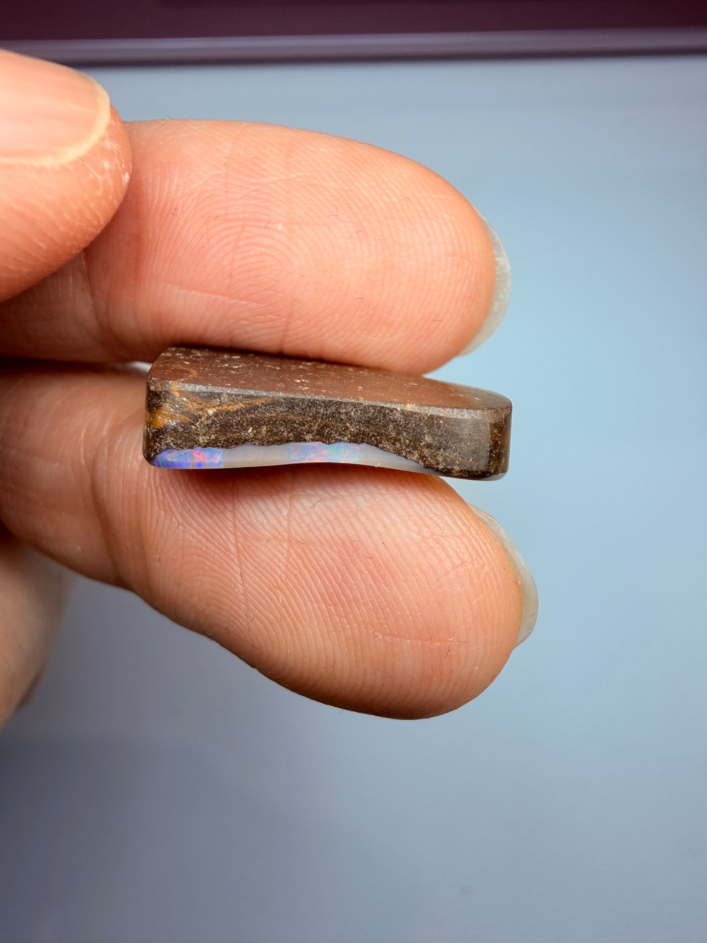 Red Tailplane. Solid Boulder Opal. 8.8 Ct