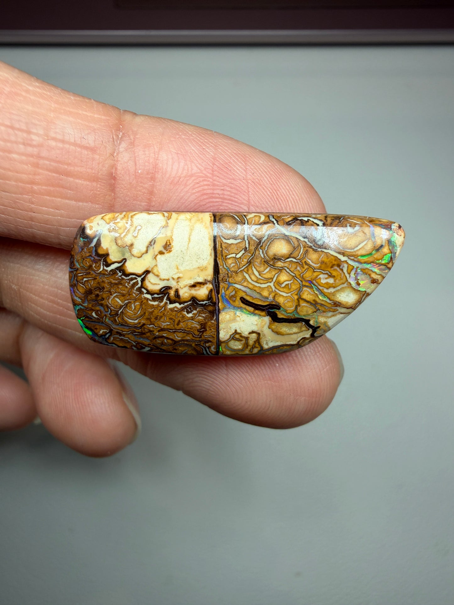 Natural Wonder. Solid Boulder Opal. 15.76 Ct