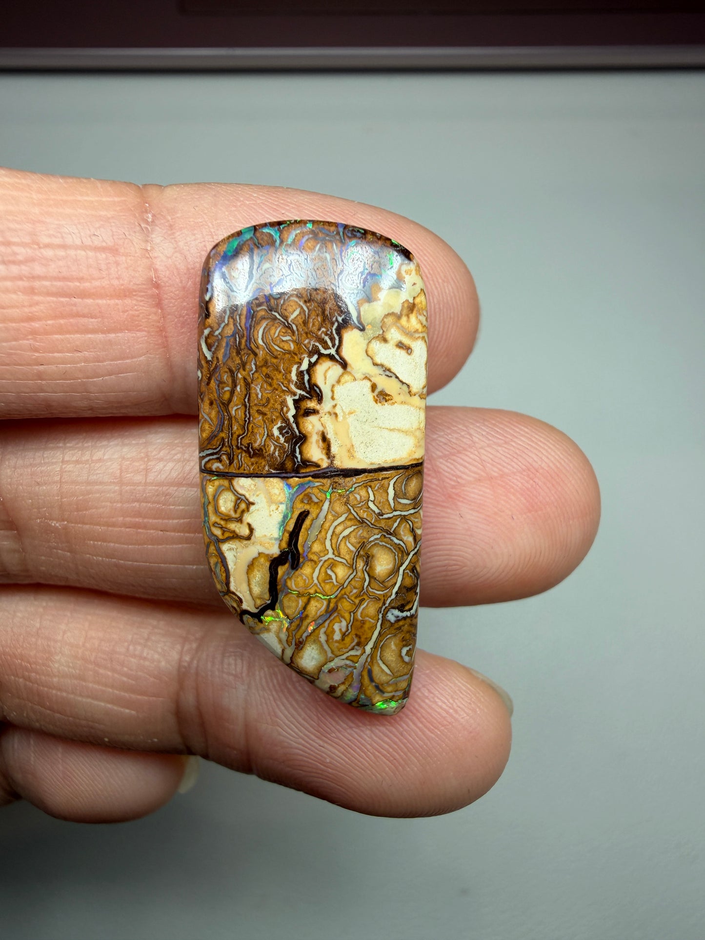 Natural Wonder. Solid Boulder Opal. 15.76 Ct
