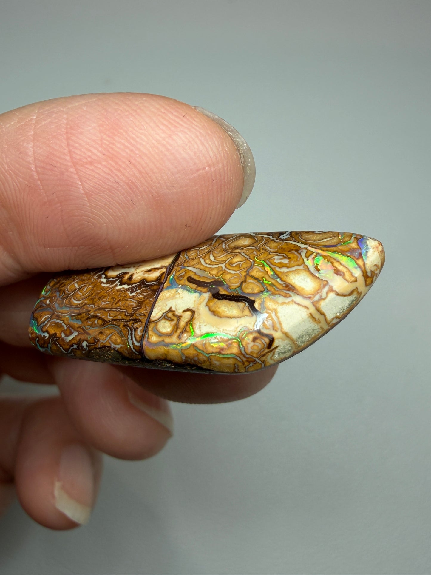 Natural Wonder. Solid Boulder Opal. 15.76 Ct