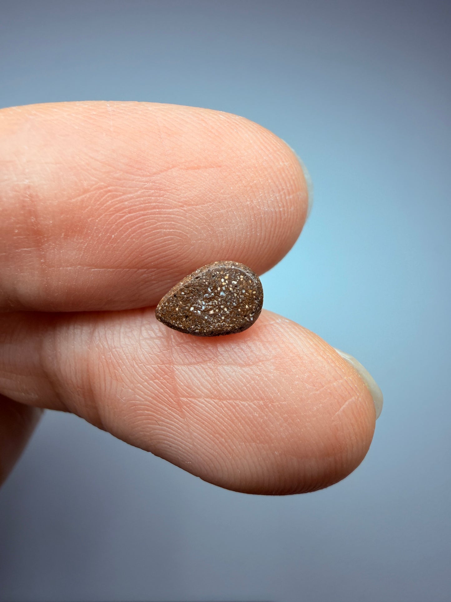 Droplet Duet. Solid Boulder Opal Pair. 1.08 Ct