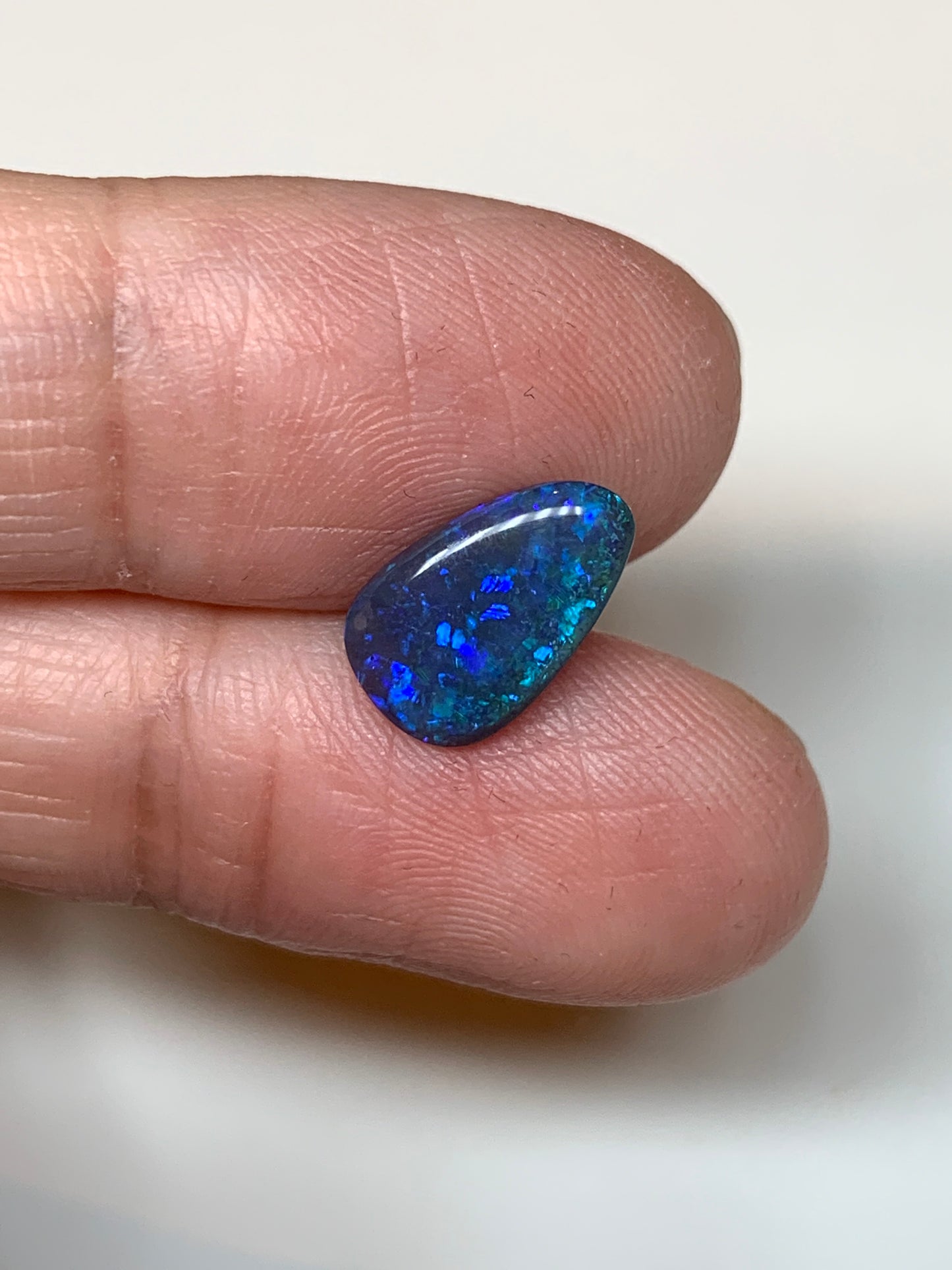 Blocky Colour. Lightning Ridge Black Opal. 1.47 Ct