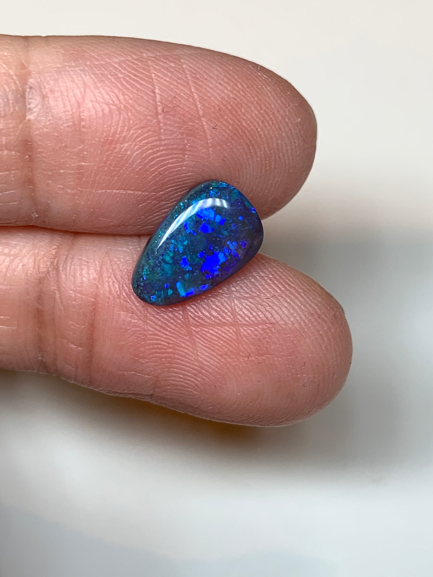 Blocky Colour. Lightning Ridge Black Opal. 1.47 Ct