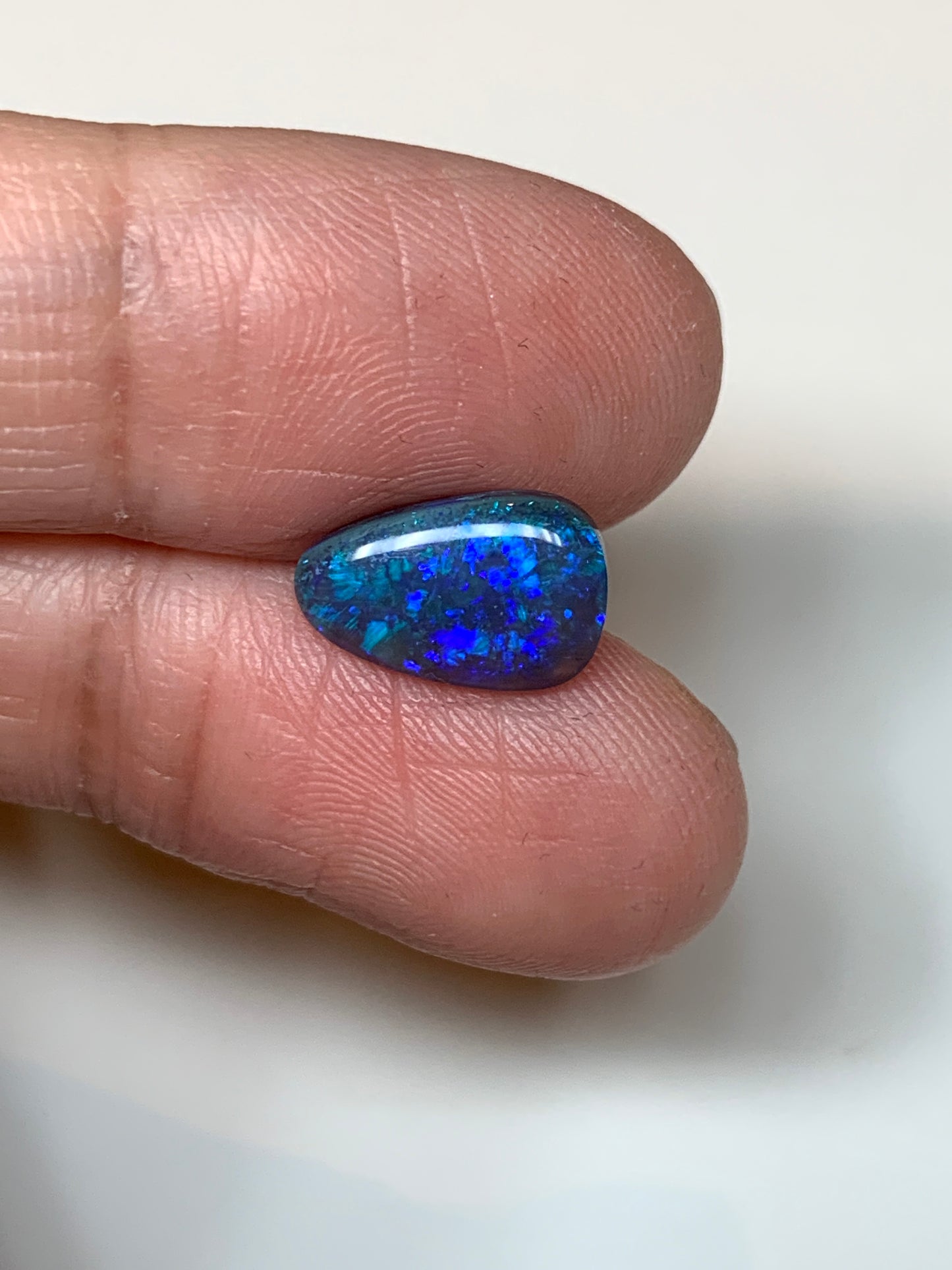 Blocky Colour. Lightning Ridge Black Opal. 1.47 Ct