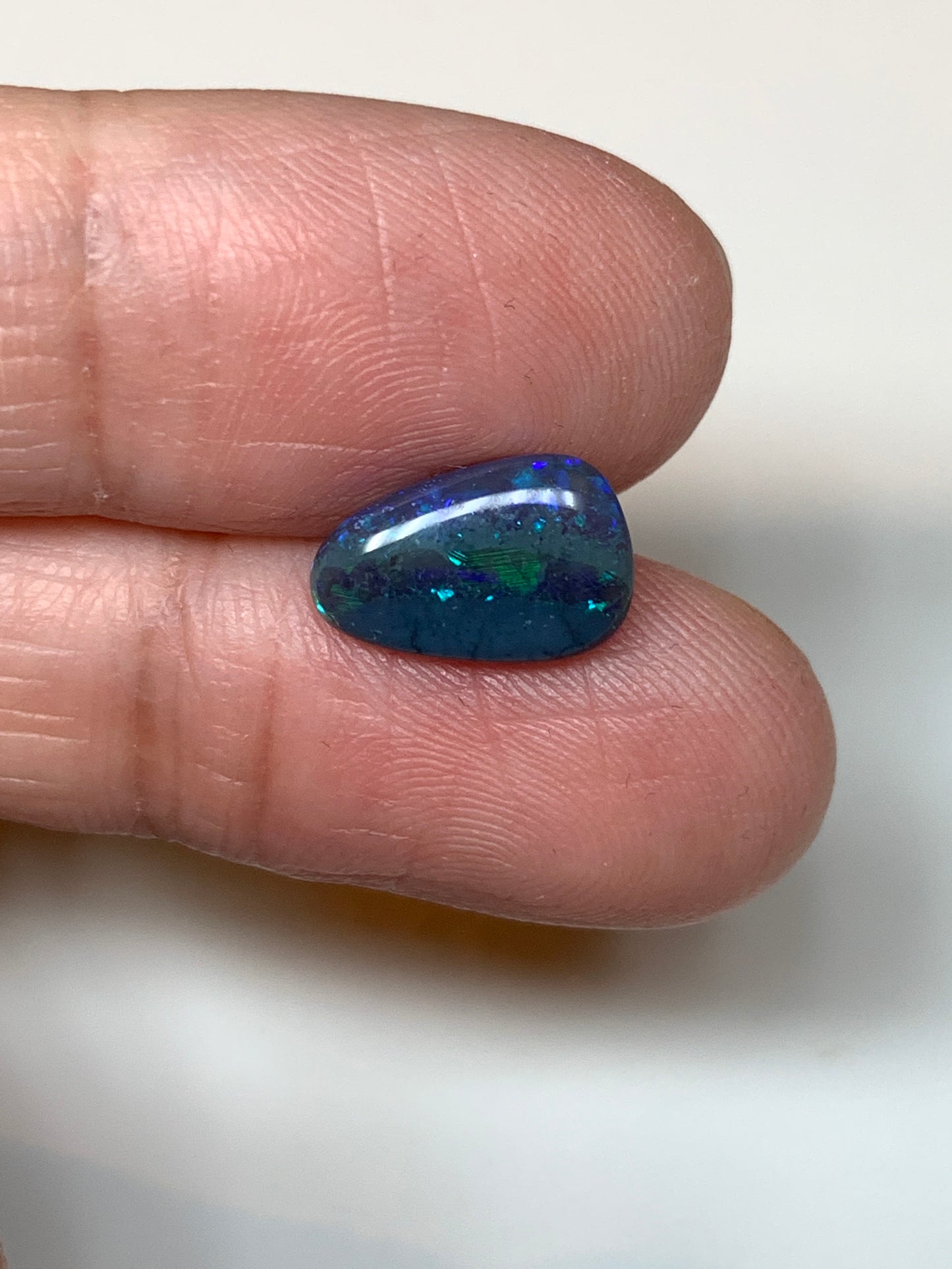Blocky Colour. Lightning Ridge Black Opal. 1.47 Ct