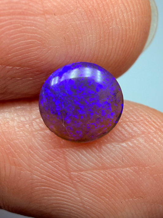 Lilac Lens. Lightning Ridge Solid Crystal Opal. 0.82 Ct