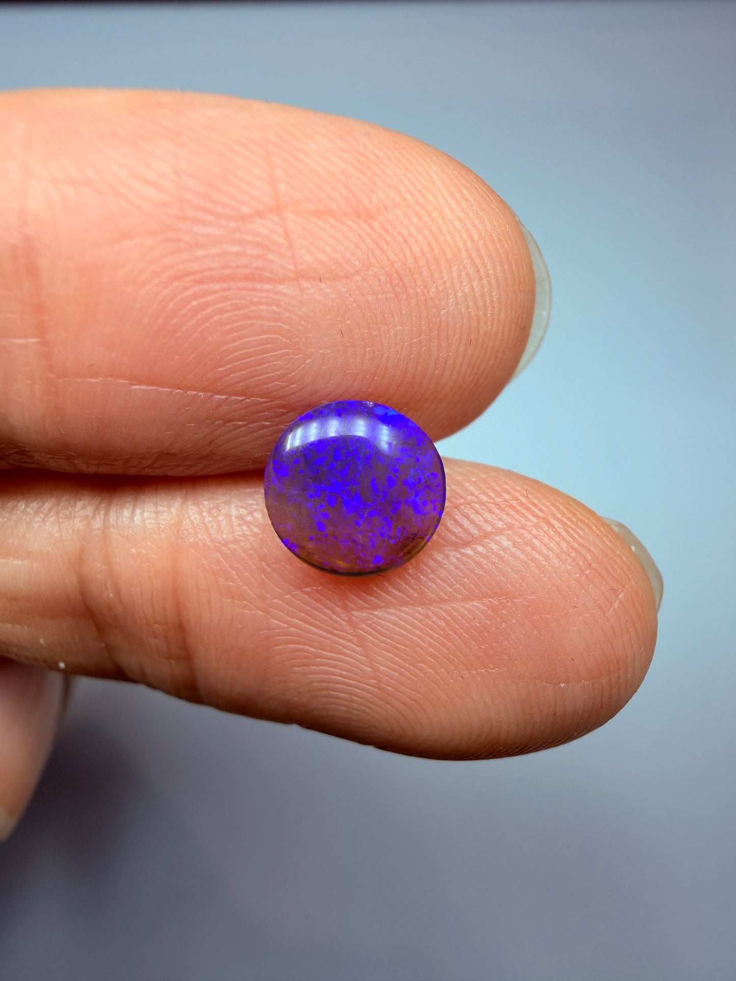 Lilac Lens. Lightning Ridge Solid Crystal Opal. 0.82 Ct
